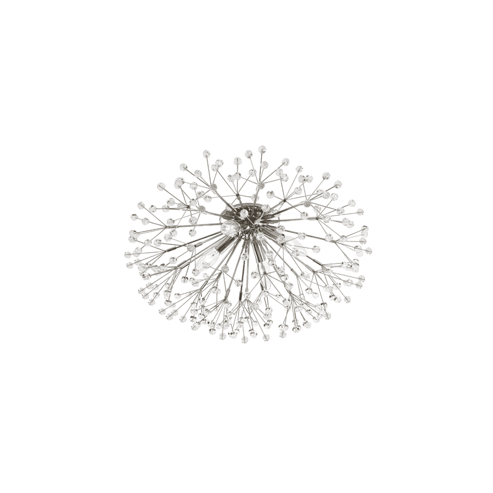 Hudson Valley Dunkirk 4 Light Flush Mount - Polished Nickel
