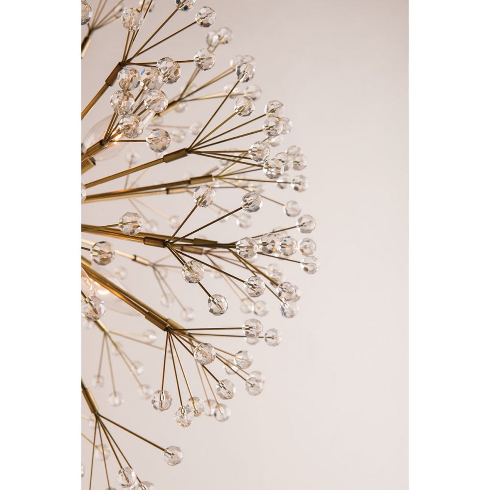 Hudson Valley Dunkirk 10 Light Chandelier - Aged Brass