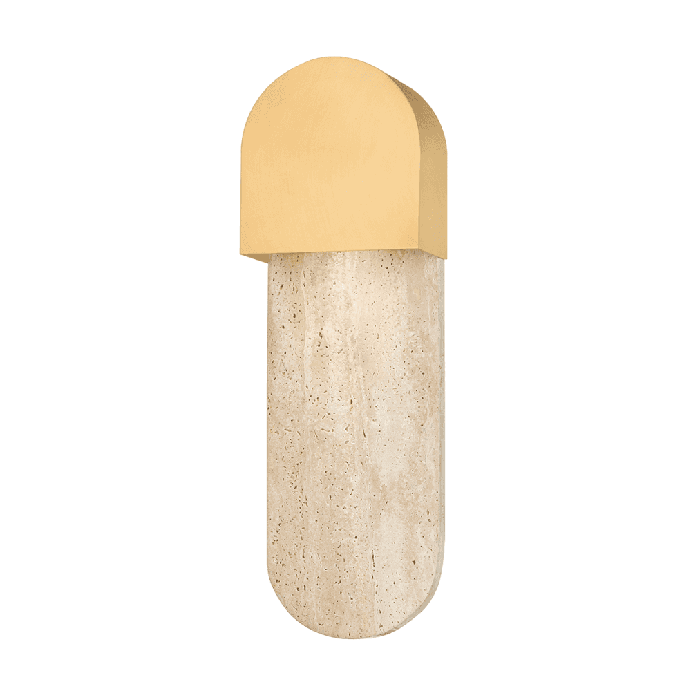 Hudson Valley Hobart 1 Light Wall Sconce Light - Aged Brass