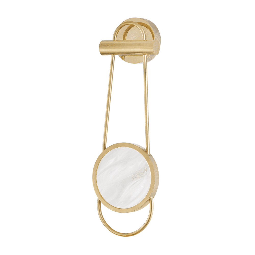 Hudson Valley Jervis 1 Light Wall Sconce Light - Aged Brass