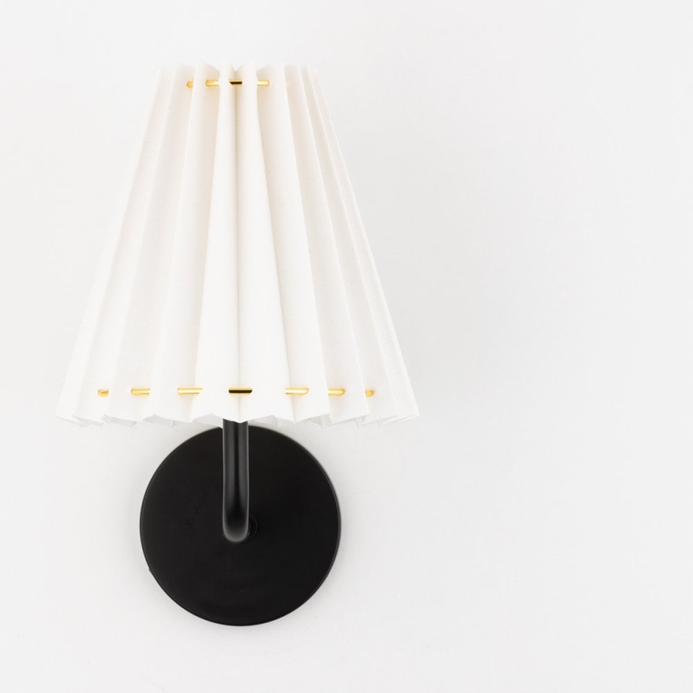 Mitzi Demi 1 Light Curved Wall Sconce Light - Soft Black