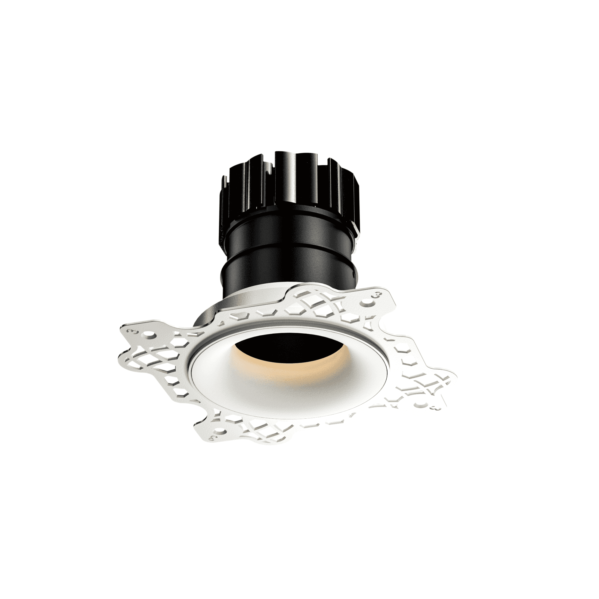 Orluna Camber Fixed Curved Downlight - Trimless All Purpose Use