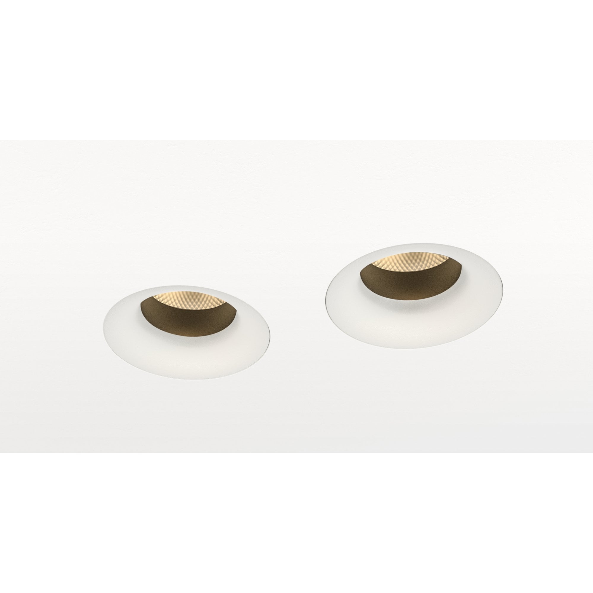 Orluna Camber Twin Adjustable Curved Downlight - Trimless All Purpose Use