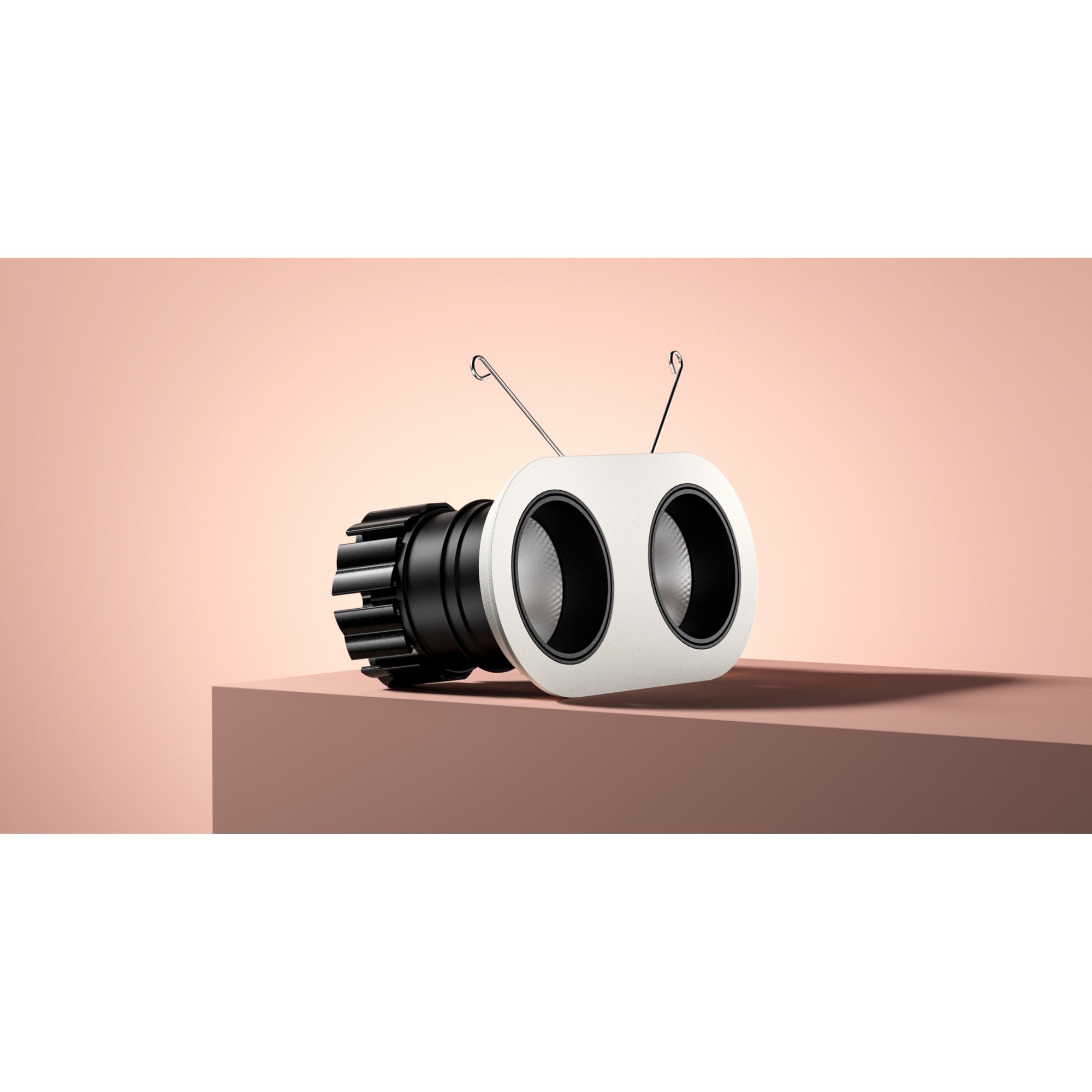 Orluna Dino Twin Adjustable Downlight - All Purpose Darklighter
