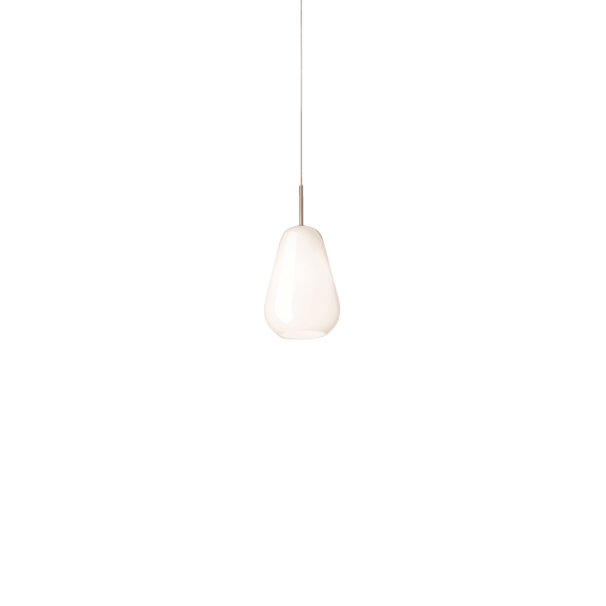 Nuura Anoli Small 1 Light Pendant - Nordic Gold & Opal Glass