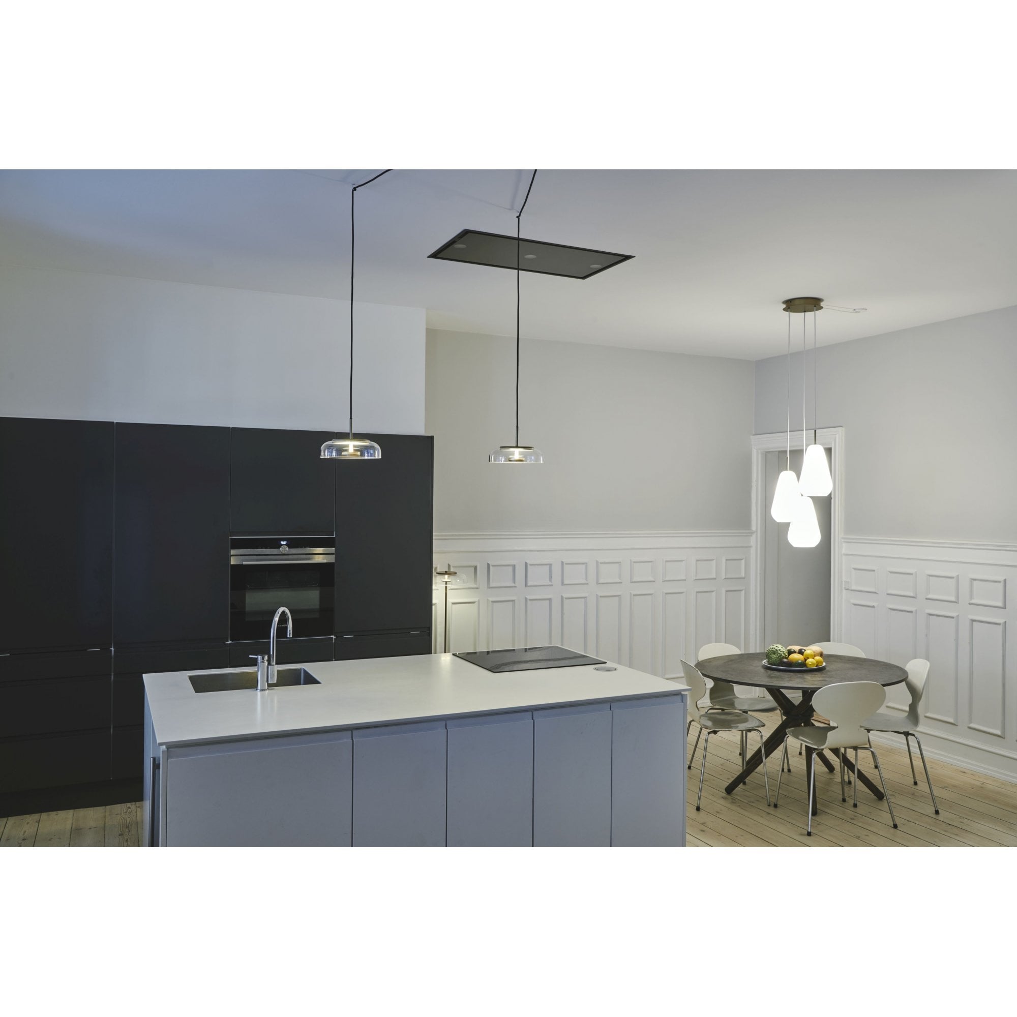 Nuura Blossi 1 Light Pendant - Nordic Gold & Clear Glass