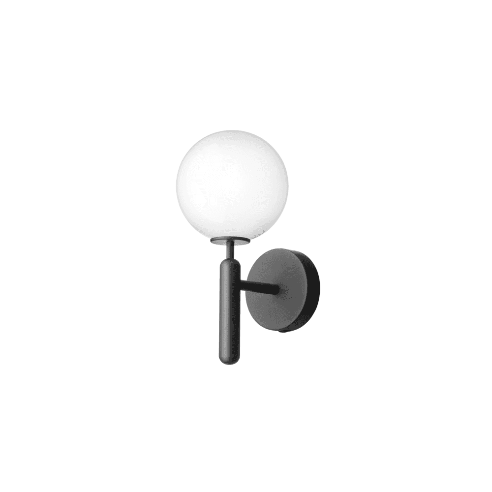 Nuura Miira Wall Light - Rock Grey & Opal Glass