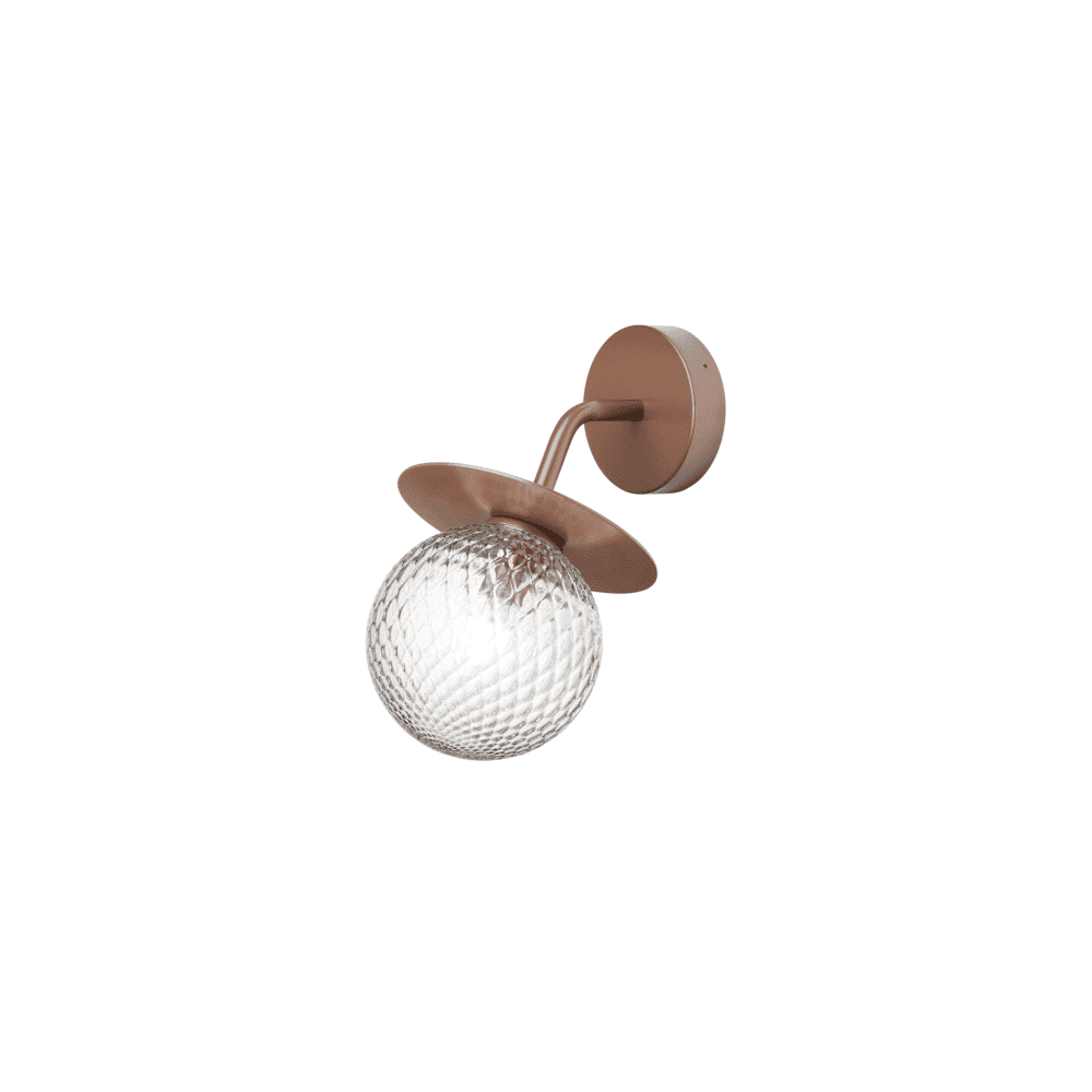 Nuura Liila Outdoor Wall Light - Dark Bronze & Optic Clear Glass