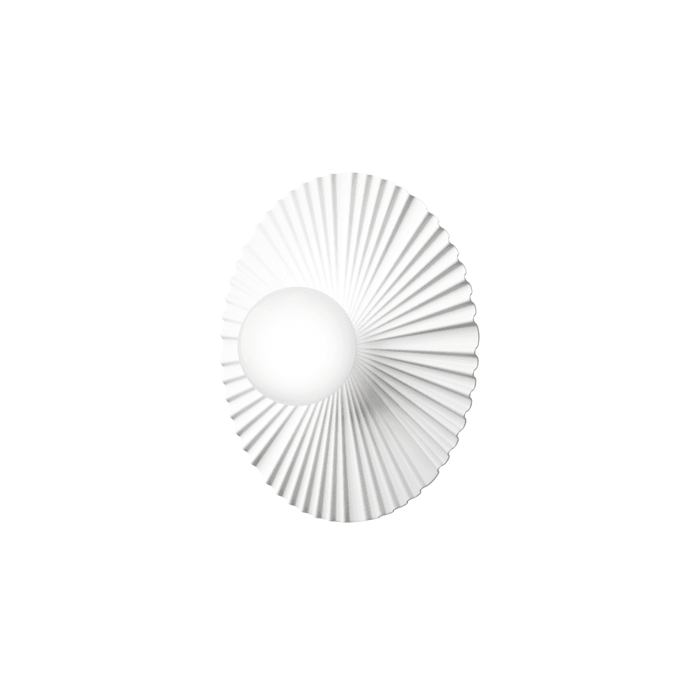Nuura Liila Muuse Medium IP44 Wall/Flush Light - White & Opal Glass