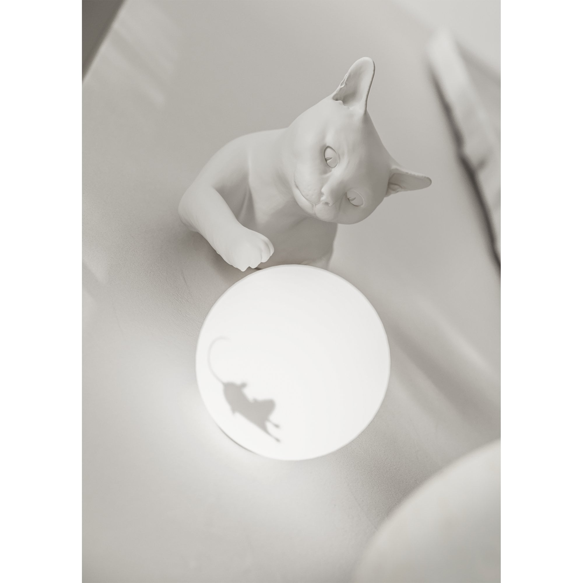 Karman Maoo Cat Wall Lamp - Matt White