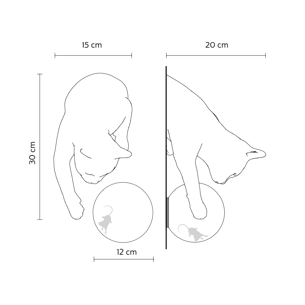 Karman Maoo Cat Wall Lamp - Matt White
