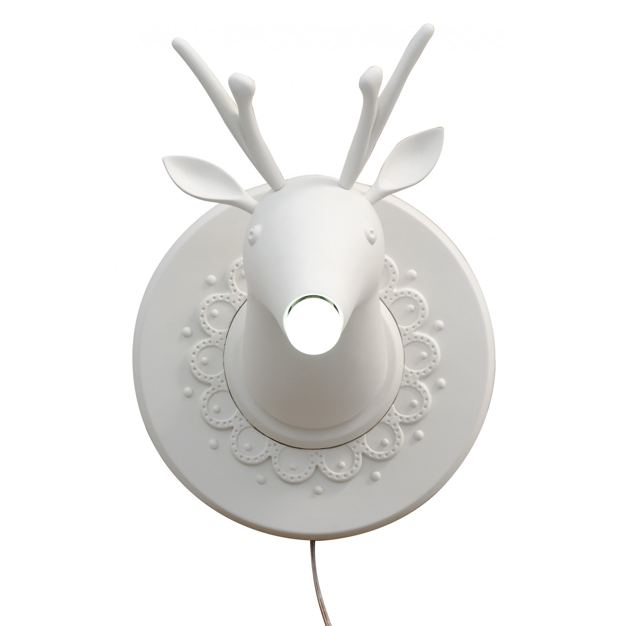 Karman Marn√¨n Deer Wall Lamp - Ceramic White