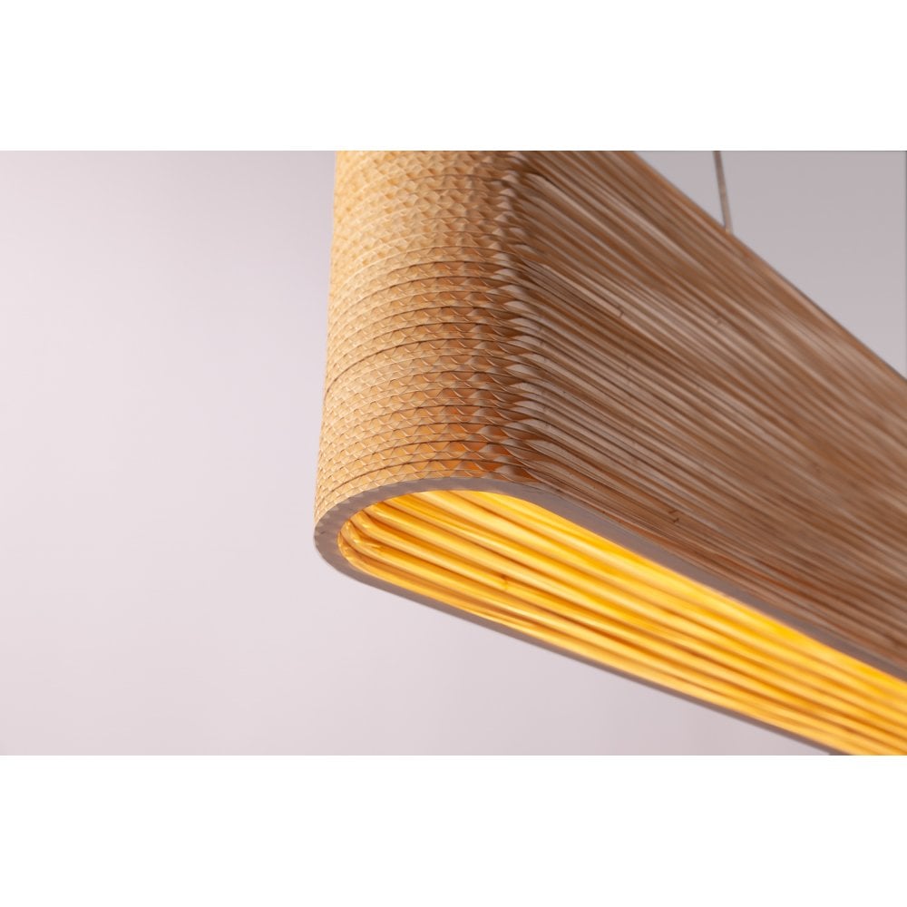 Graypants Scraplights Hewn 48 - 8 Linear Pendant - Direct/Indirect Light - Single Circuit - Blonde