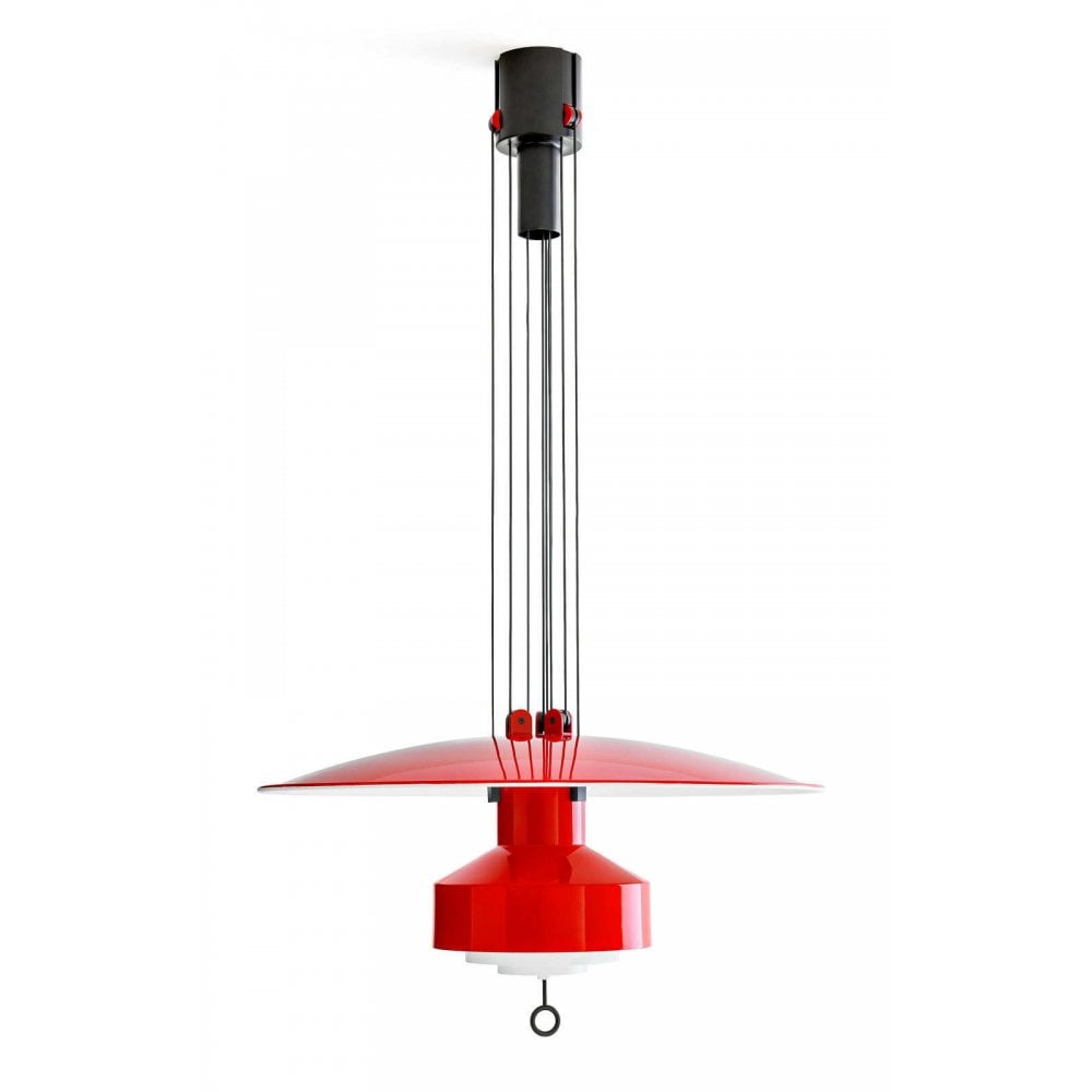 Stilnovo Saliscendi Pendant - Ruby Red
