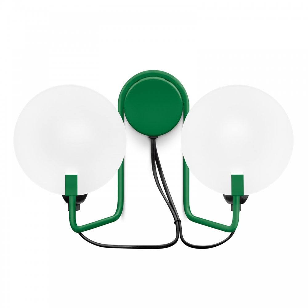 Stilnovo Bugia 2 Light Wall Light - Mint Green