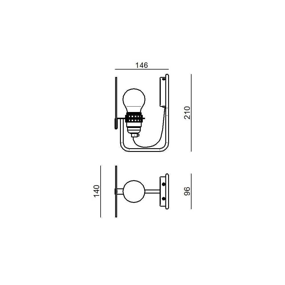 Stilnovo Bugia 1 Light Wall Light - Mint Green