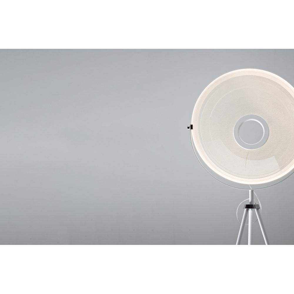 Stilnovo Demi Moon Transformative Optic Floor Lamp - Matt White