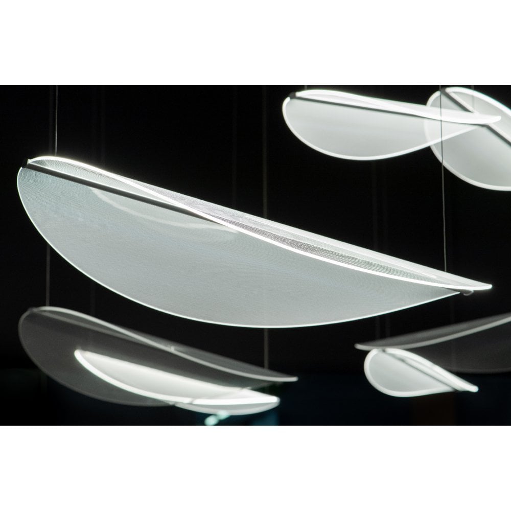 Stilnovo Diphy L96 Extra Large Transformative Optic Pendant Chandelier - Matt White