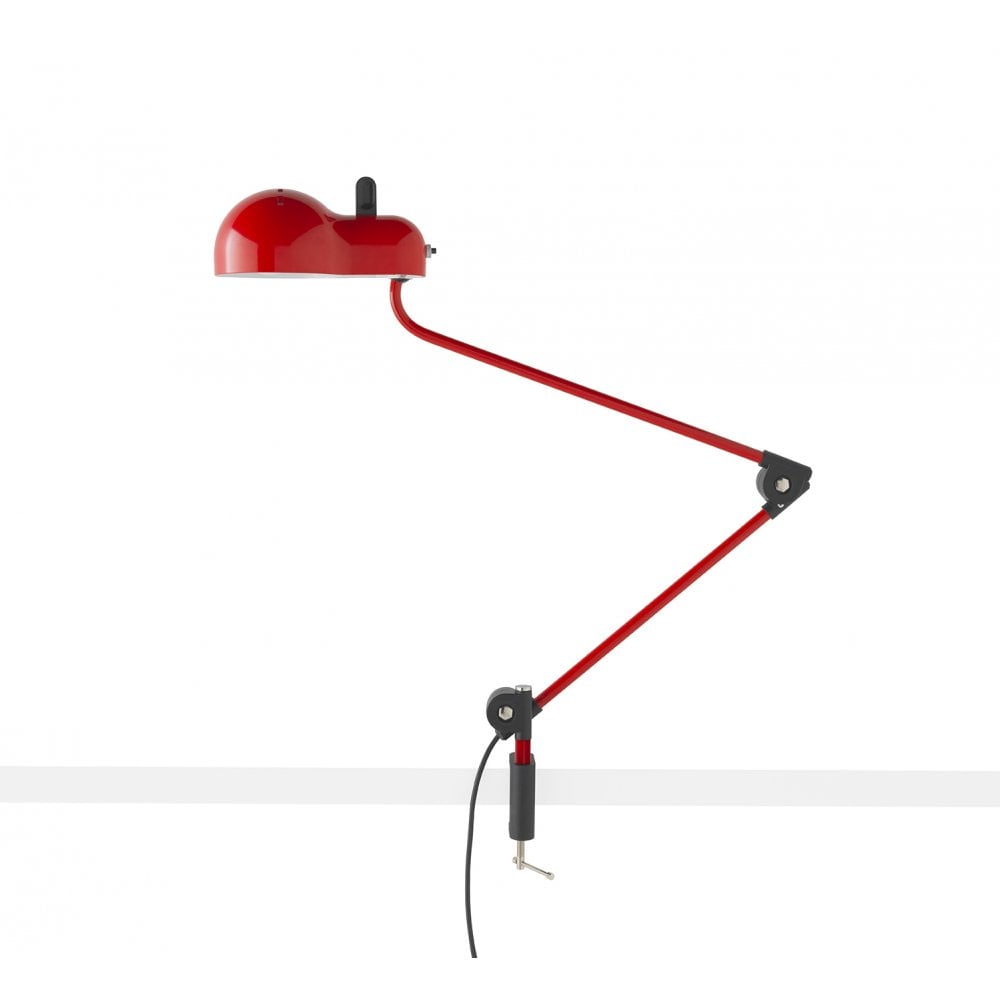 Stilnovo Topo Clamp Table Lamp - Iconic Red