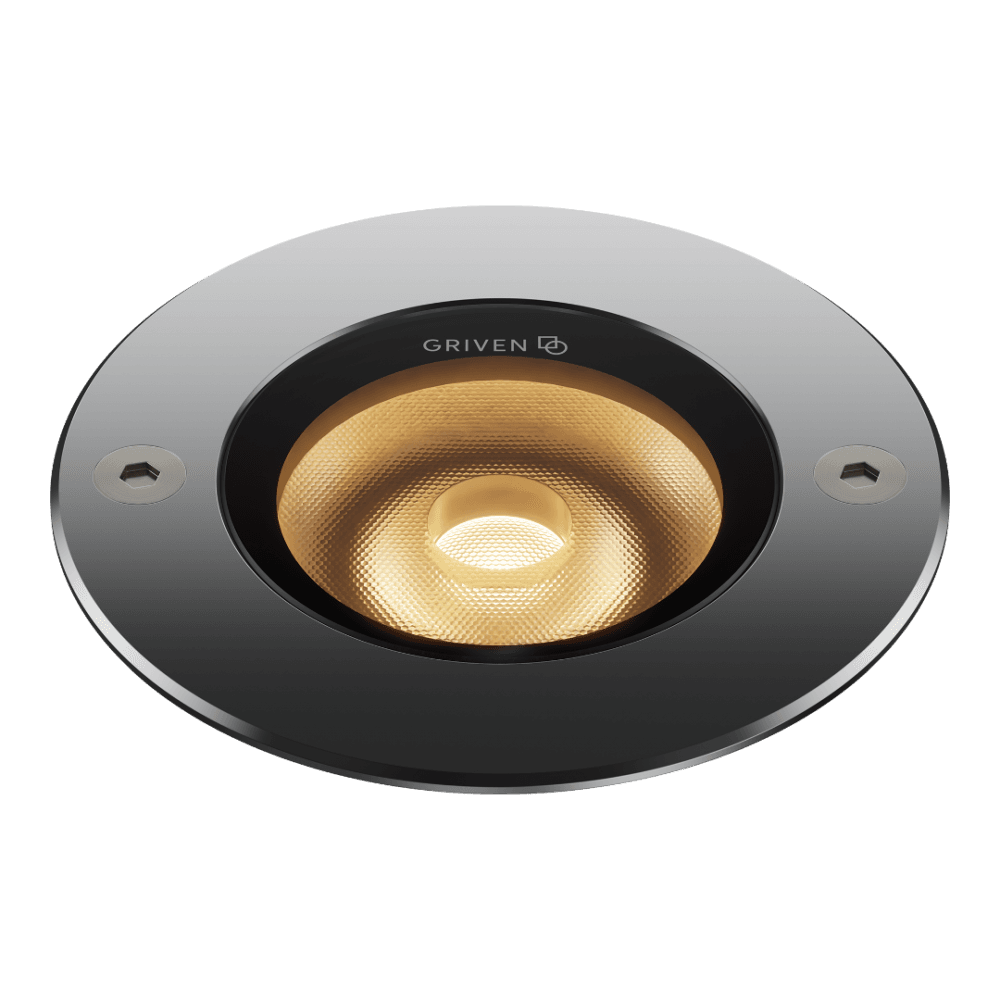 Griven Moon Recessed 7W 840lm Ground Light - Drive-Over Frame - Stainless Steel - Low Voltage