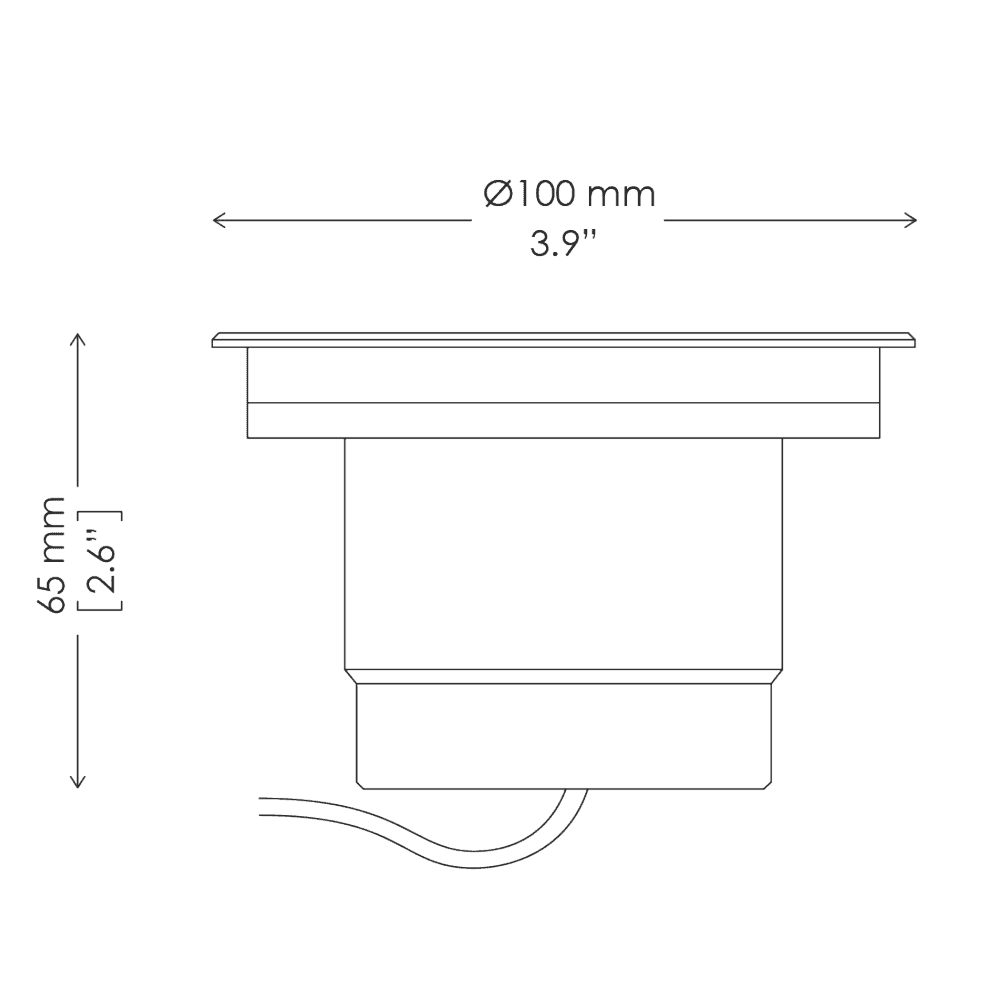 Griven Moon Recessed 7W 840lm Ground Light - Drive-Over Frame - Stainless Steel - Low Voltage