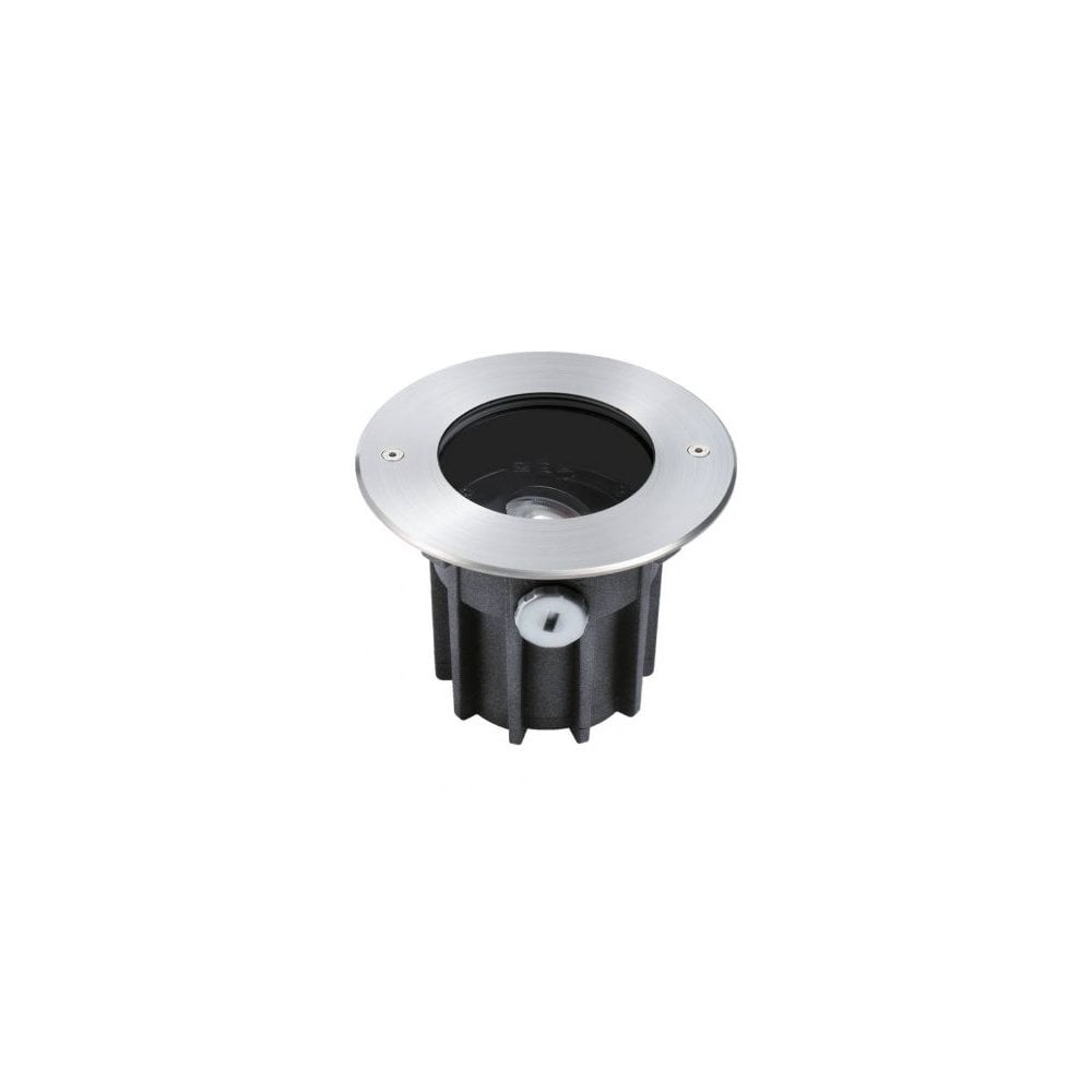 Collingwood Tilt Adjustable 119mm Cut-Out Ground Light - TRIAC Mains Dimmable - Stainless Steel - Straight to Mains