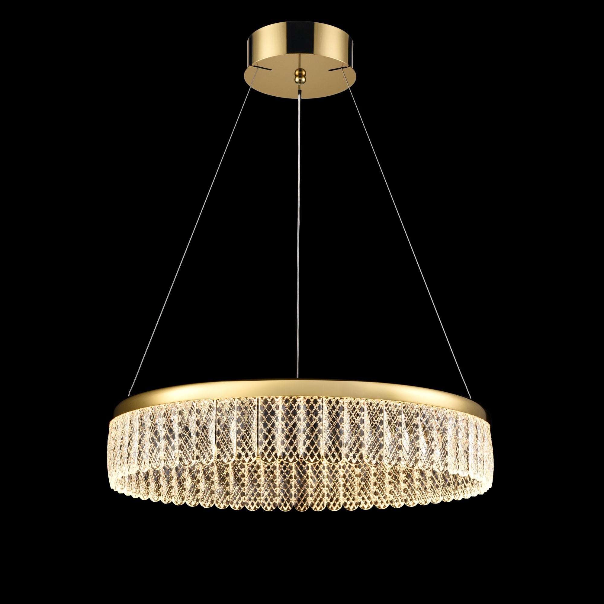 Franklite Victoria 24W Single Tier LED Pendant - Gold