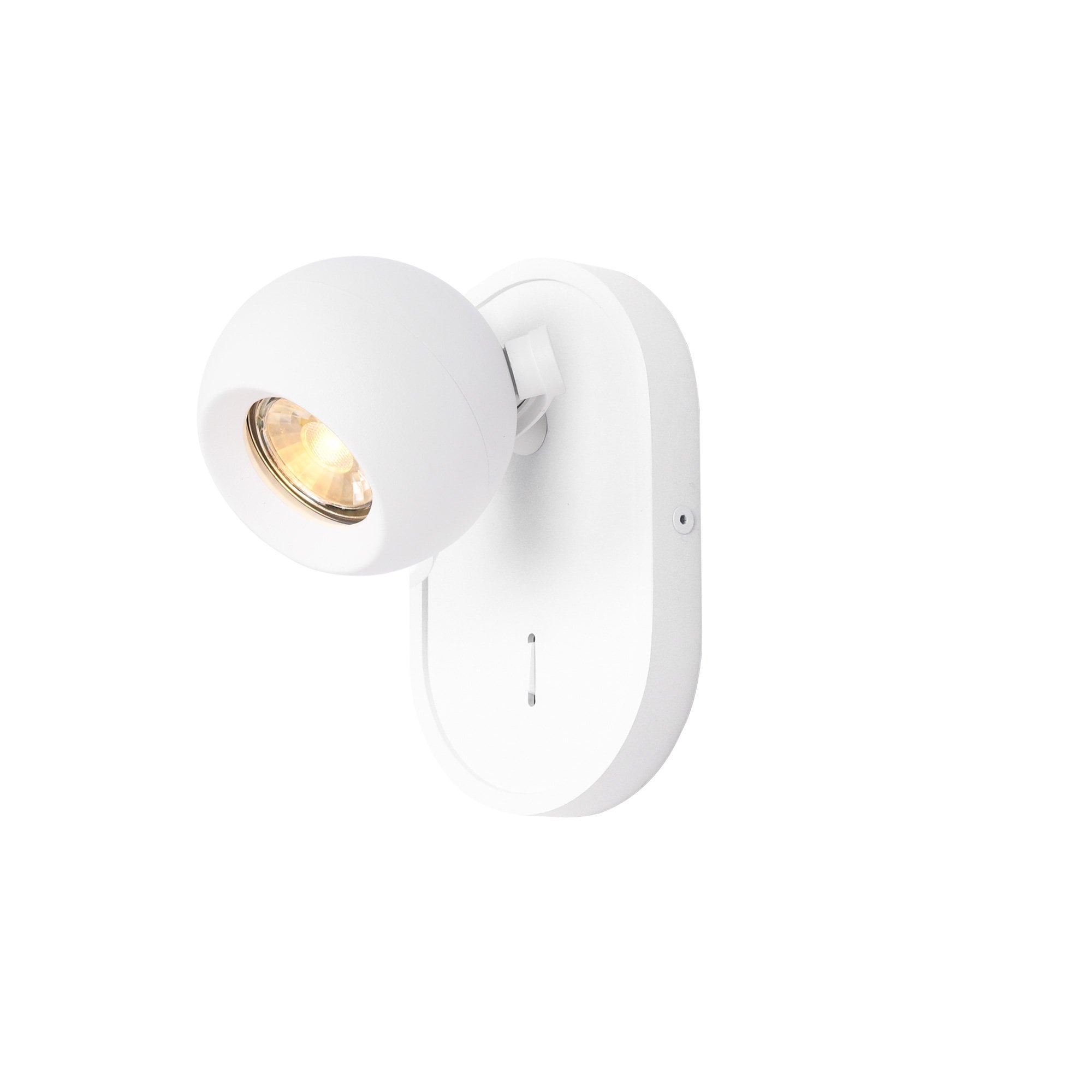 Franklite Lens 1 Light Spotlight - Matt White