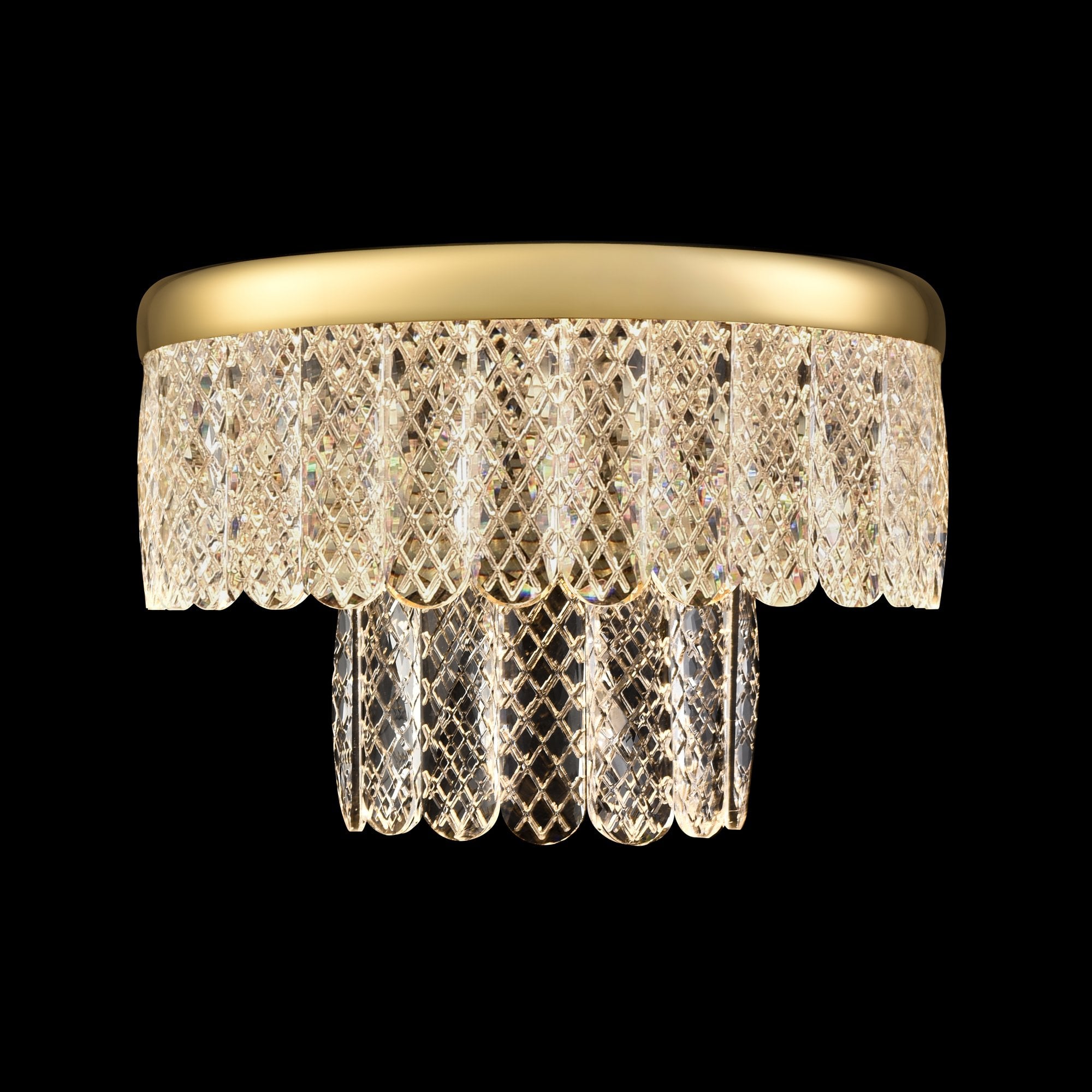 Franklite Victoria 10W Double Tier LED Wall Light - Gold