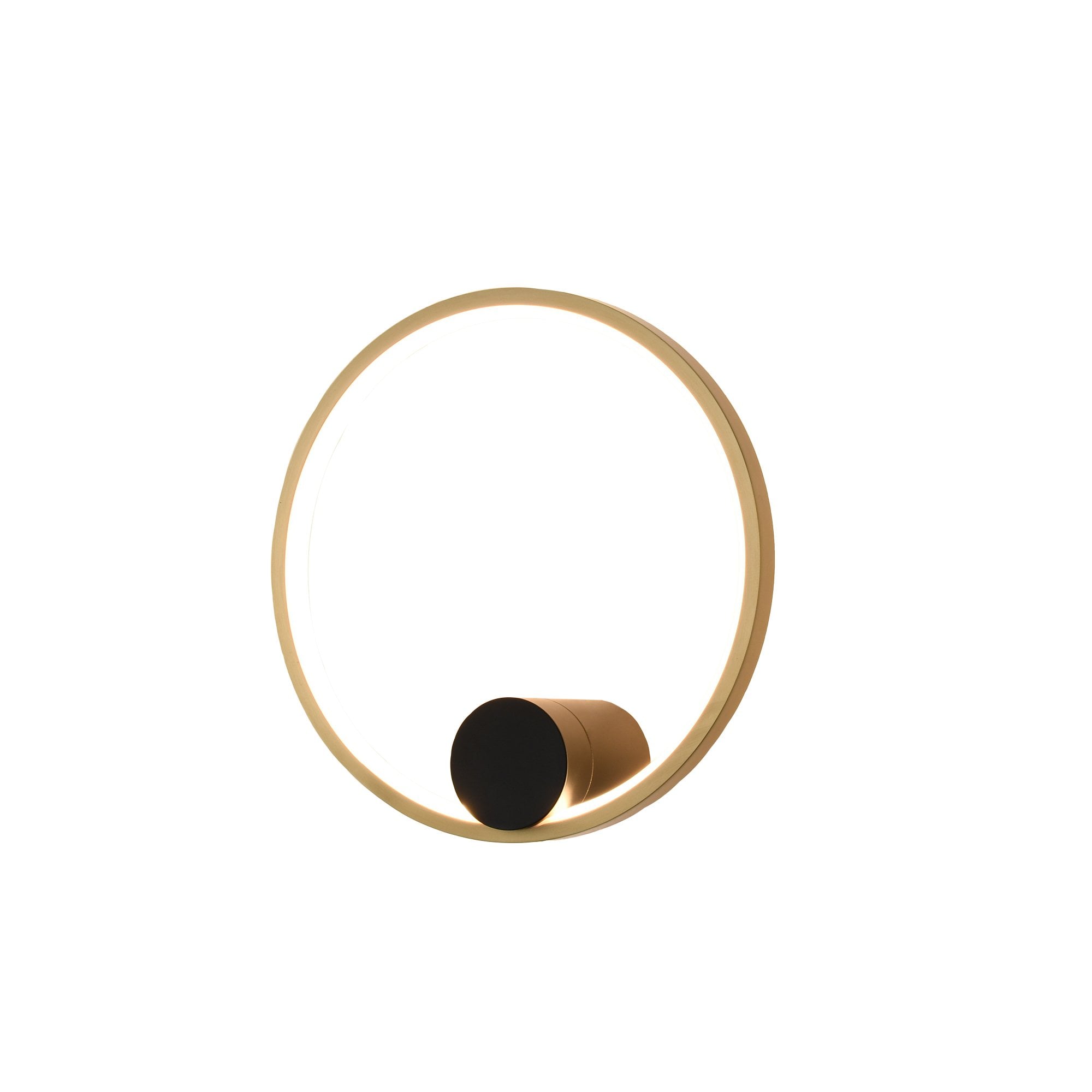 Franklite Eclipse 7W LED Wall Light - Matt Black & Gold