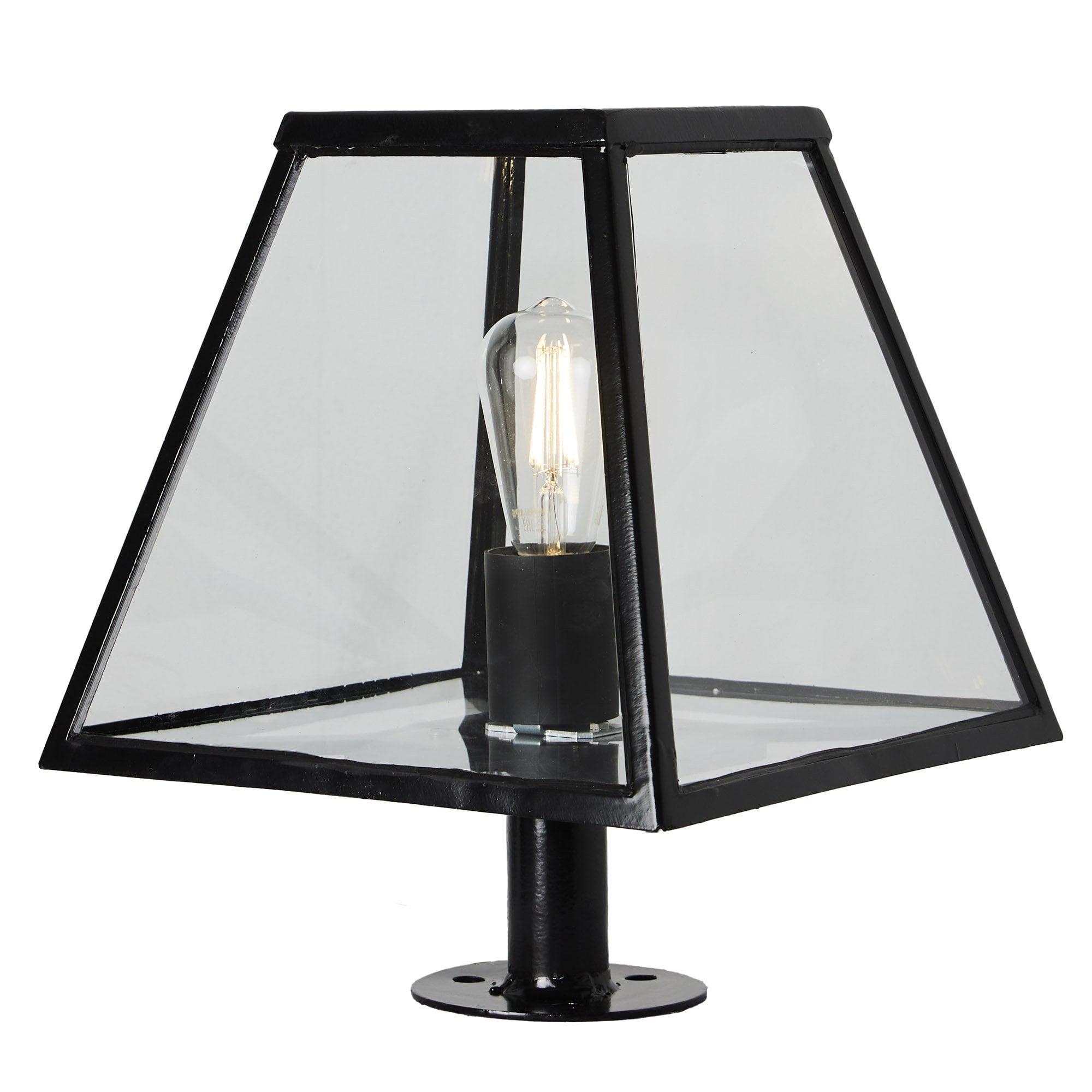 Harte Contemporary 0.38m Pier Light - Galvanised Steel