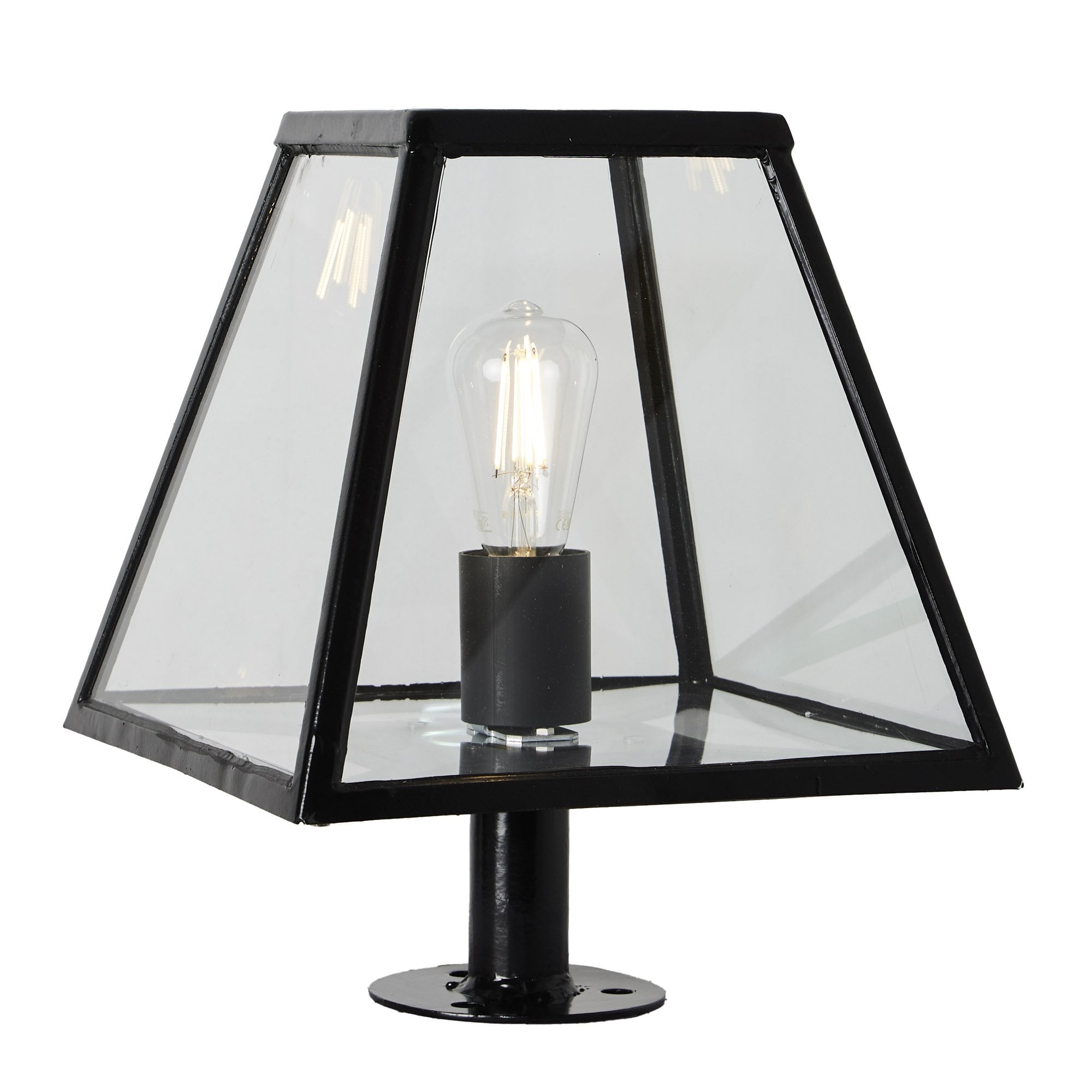 Harte Contemporary 0.38m Pier Light - Galvanised Steel