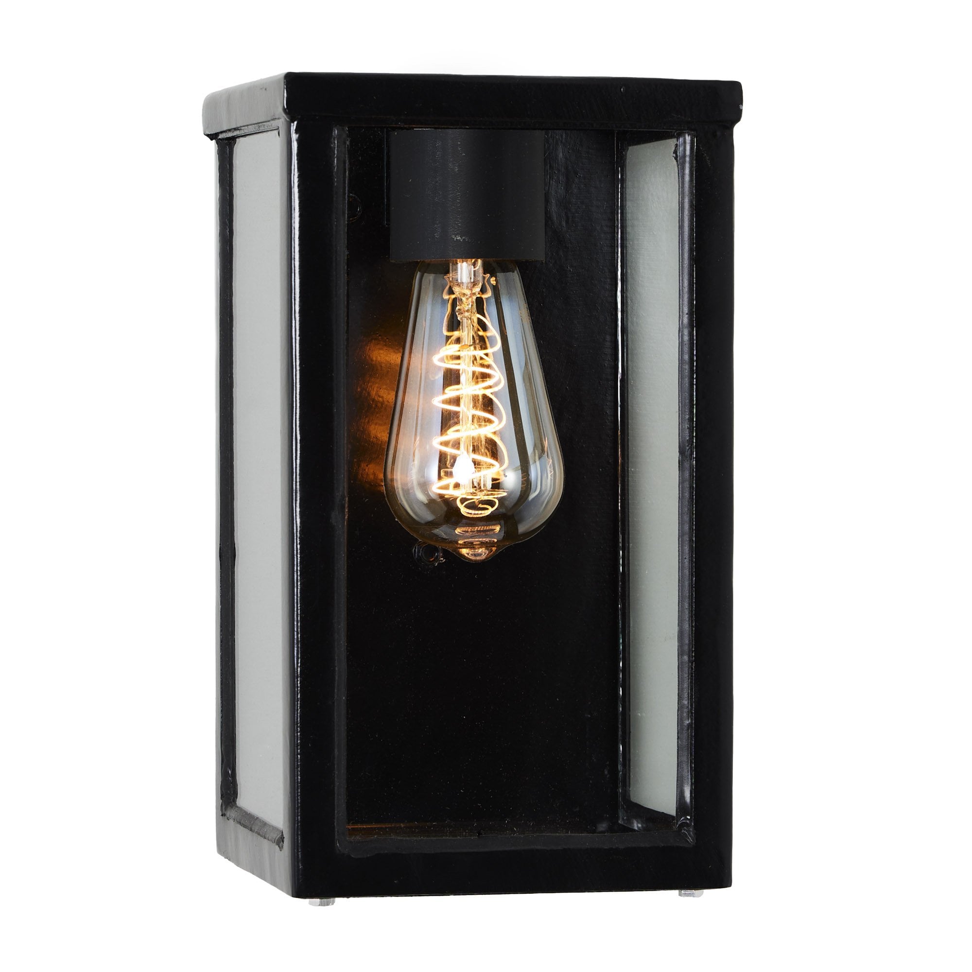 Harte Contemporary 0.29m Flushed Mounted Wall Light - Galvanised Steel