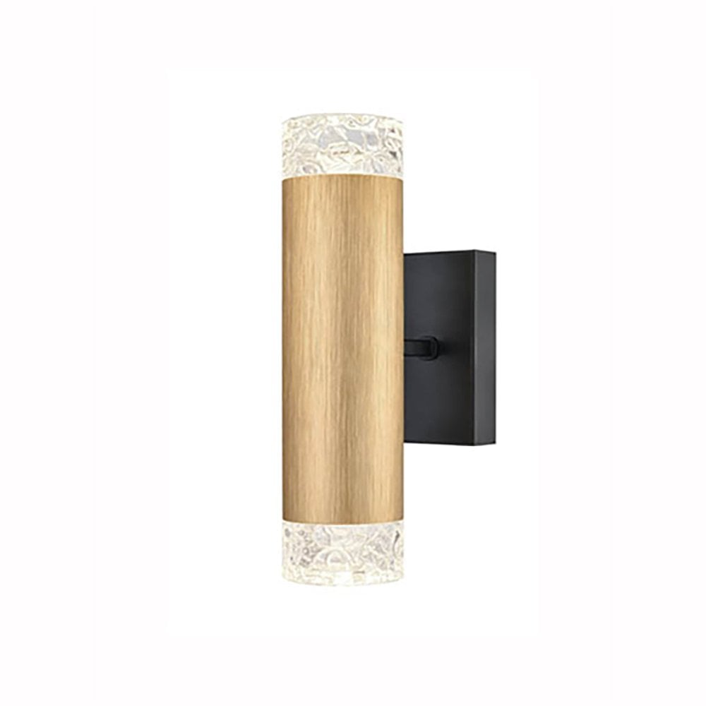 Franklite Cordelia 2 Light Wall Bracket - Satin Brushed Gold & Matt Black
