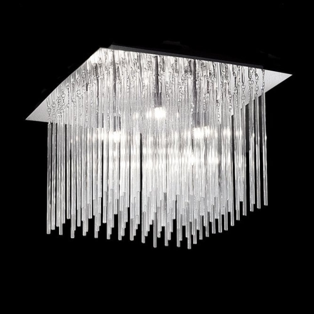 Franklite Carillon 500mm 8 Light Square Flush