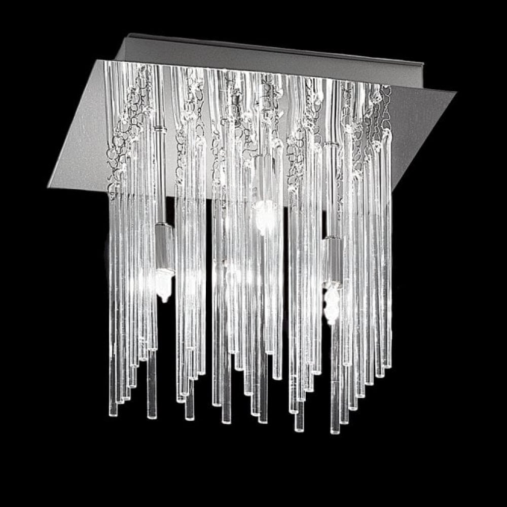 Franklite Raya 490mm Circular Flush - Cream Shade
