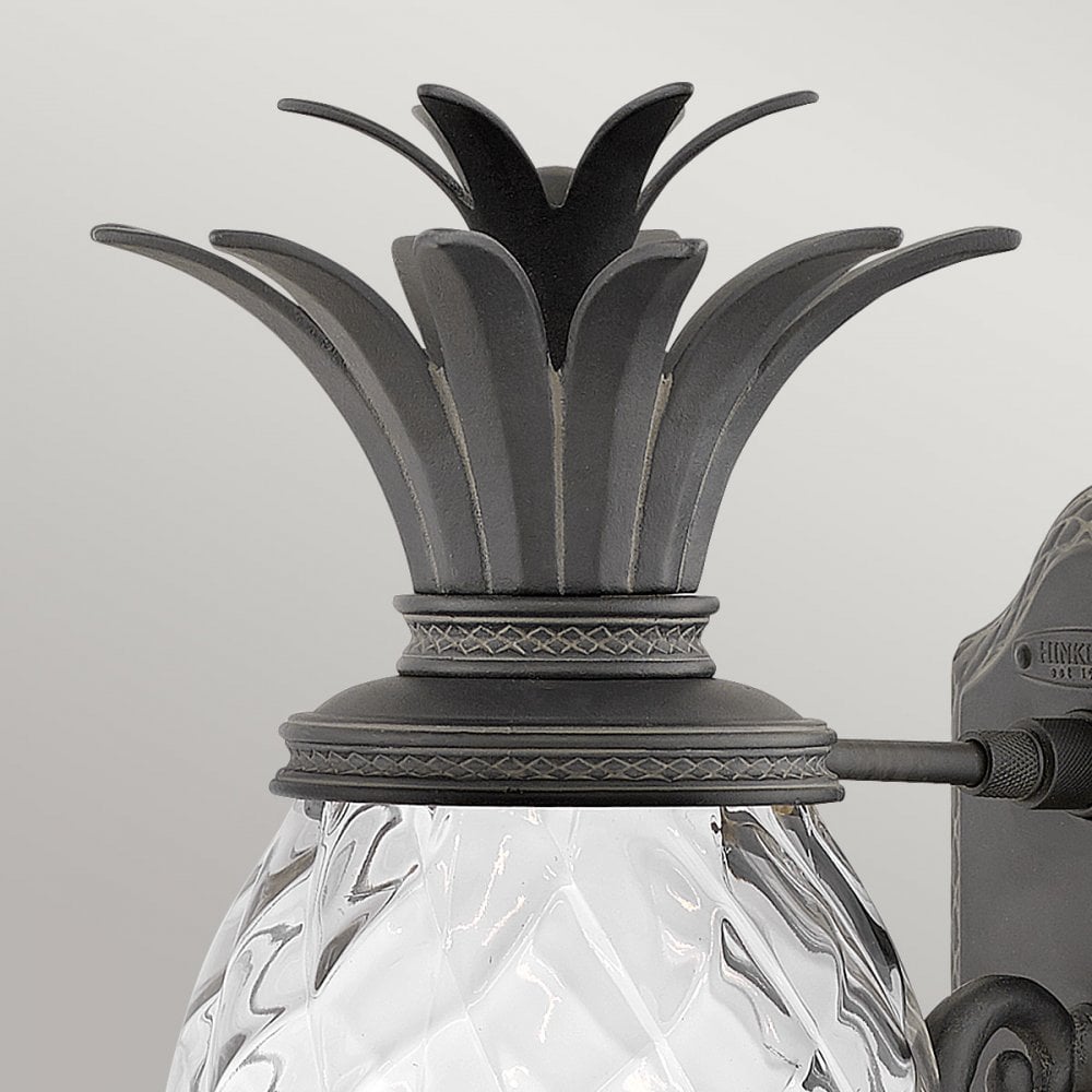 Hinkley Plantation 1 Light Medium Wall Lantern - Museum Black