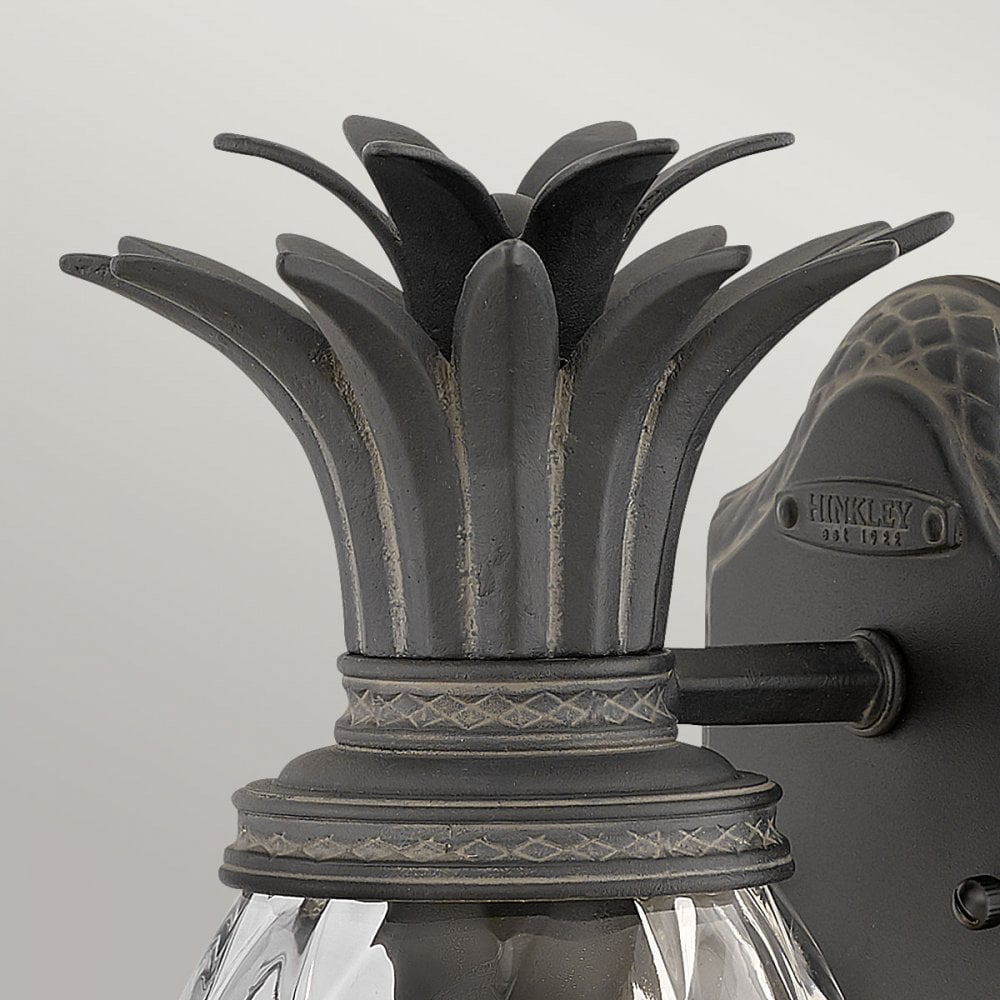 Hinkley Plantation 1 Light Small Wall Lantern - Museum Black
