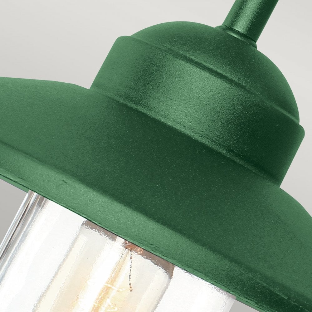Elstead Klampenborg 1 Light Wall Lantern - Fir Green