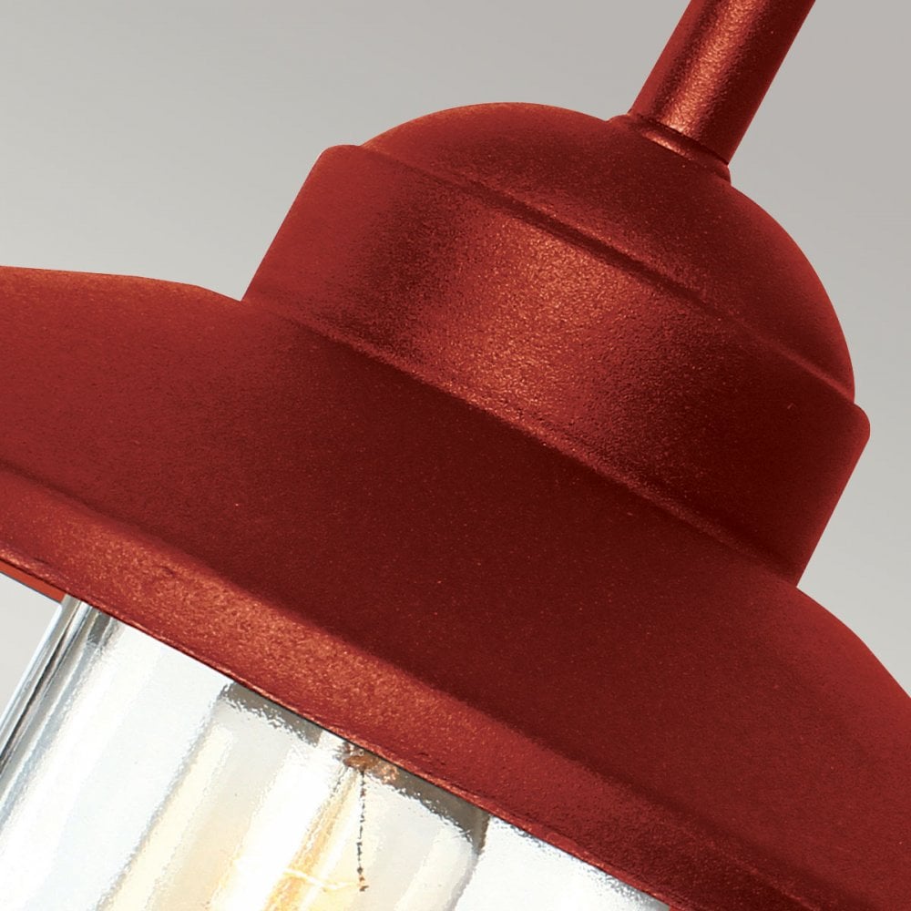 Elstead Klampenborg 1 Light Wall Lantern - Oxide Red