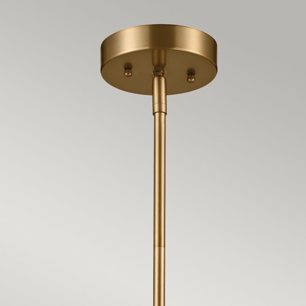 Kichler Luella 3 Light Duo-Mount Pendant - Brushed Natural Brass