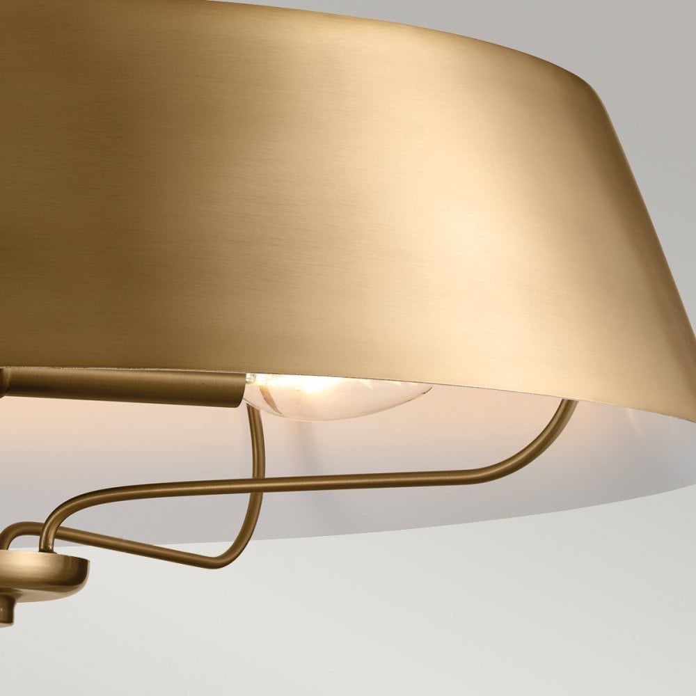 Kichler Luella 4 Light Duo-Mount Pendant - Brushed Natural Brass