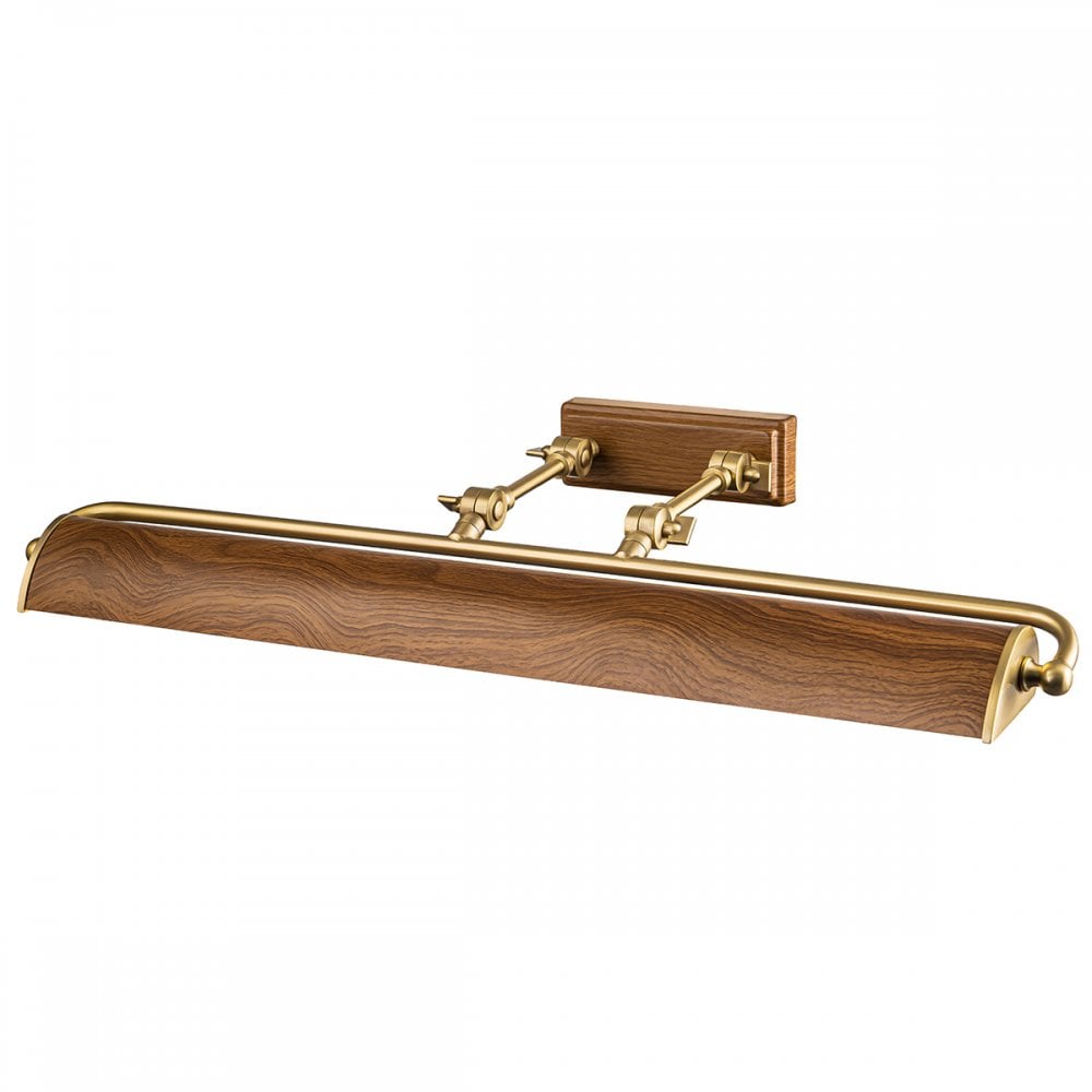 Elstead Winchfield 4 Light Large Picture Light - Aged Brass & Oat Effect