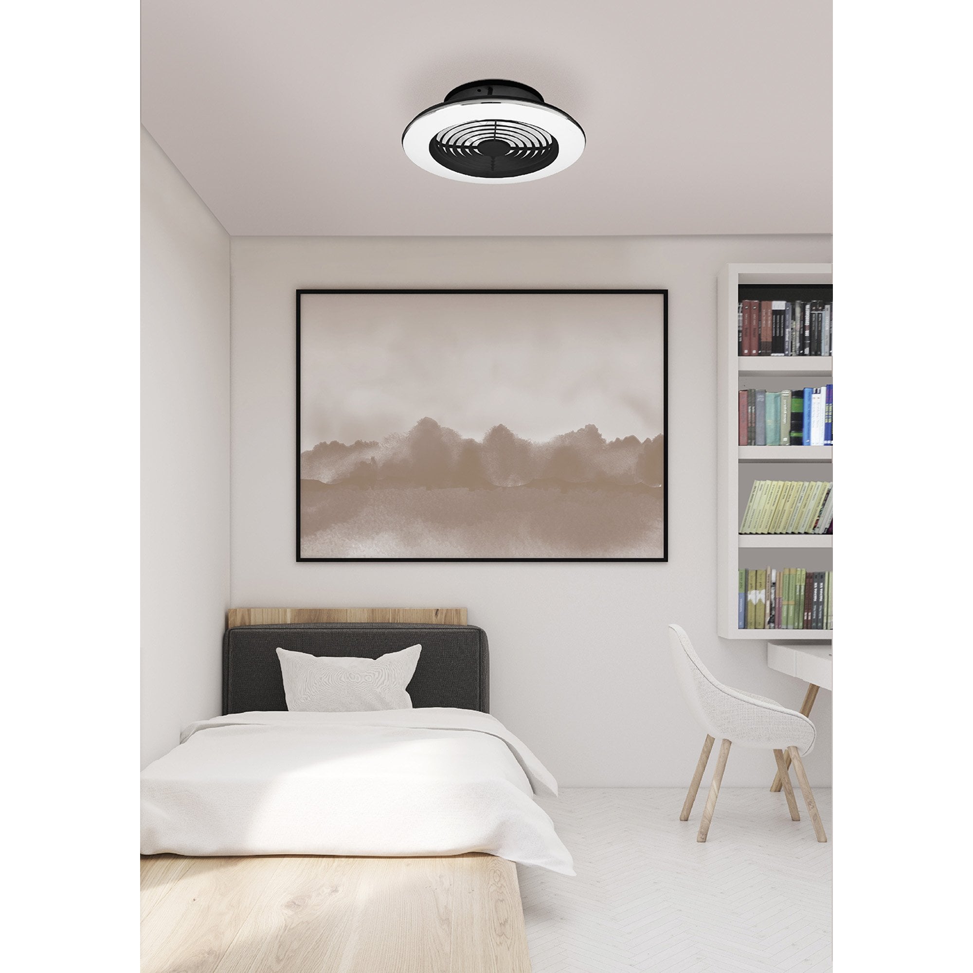 Mantra Alisio 70W LED Dimmable Ceiling Light & Fan, Remote, APP Controlled, Polished Chrome