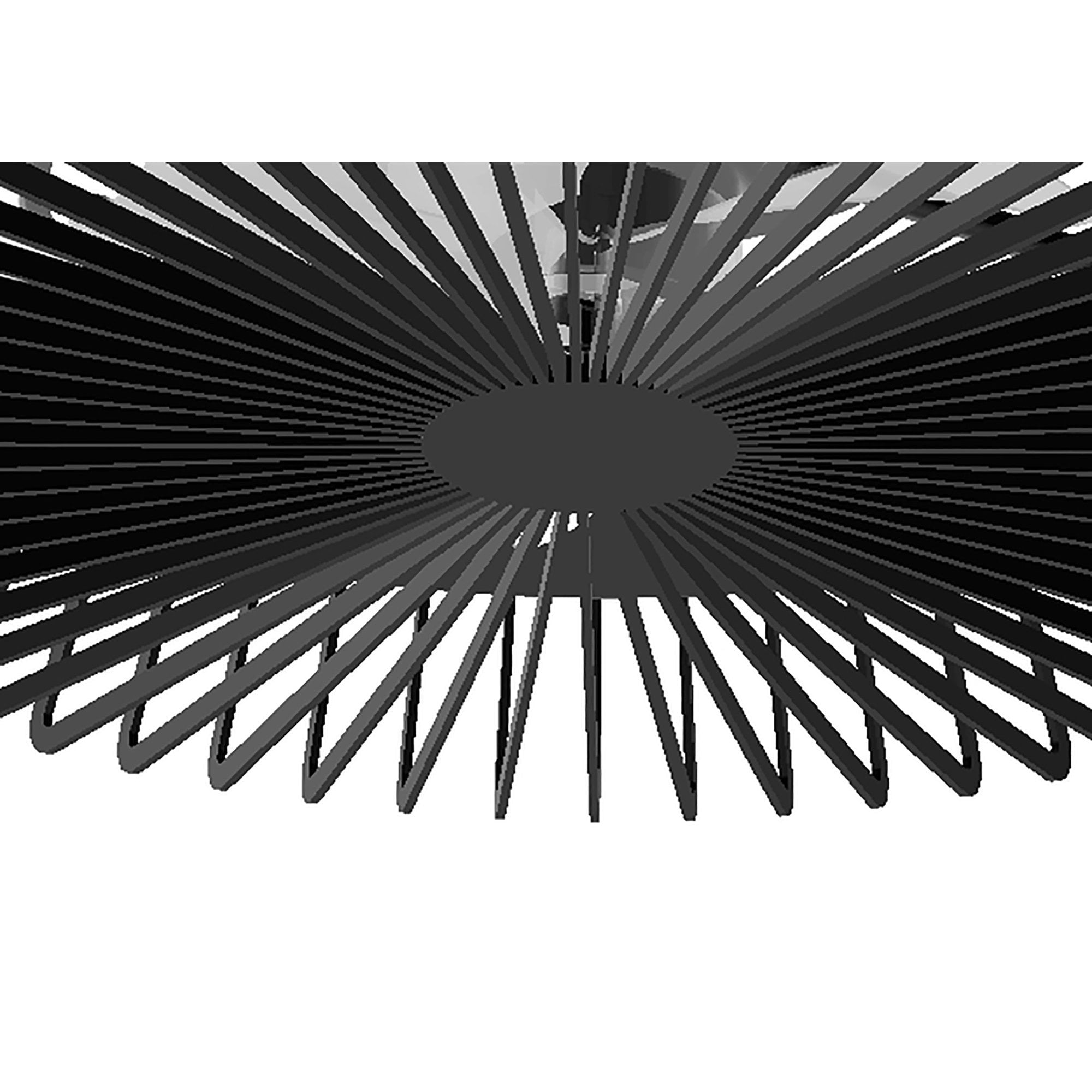 Mantra Himalaya 70W LED Dimmable Ceiling Light & Fan, Remote, APP ,  Voice Controlled, Black