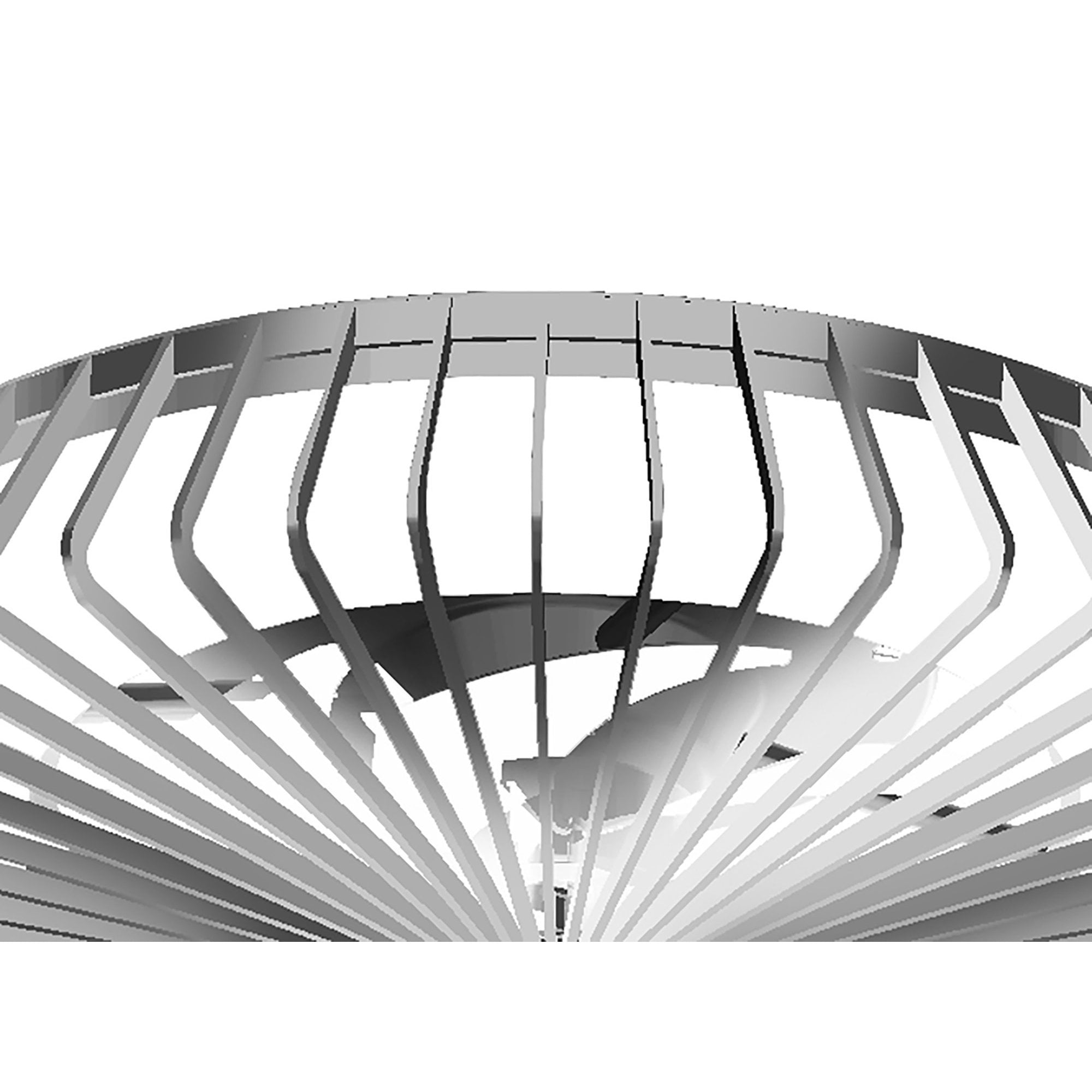 Mantra Himalaya 70W LED Dimmable Ceiling Light & Fan, Remote, APP ,  Voice Controlled, Silver
