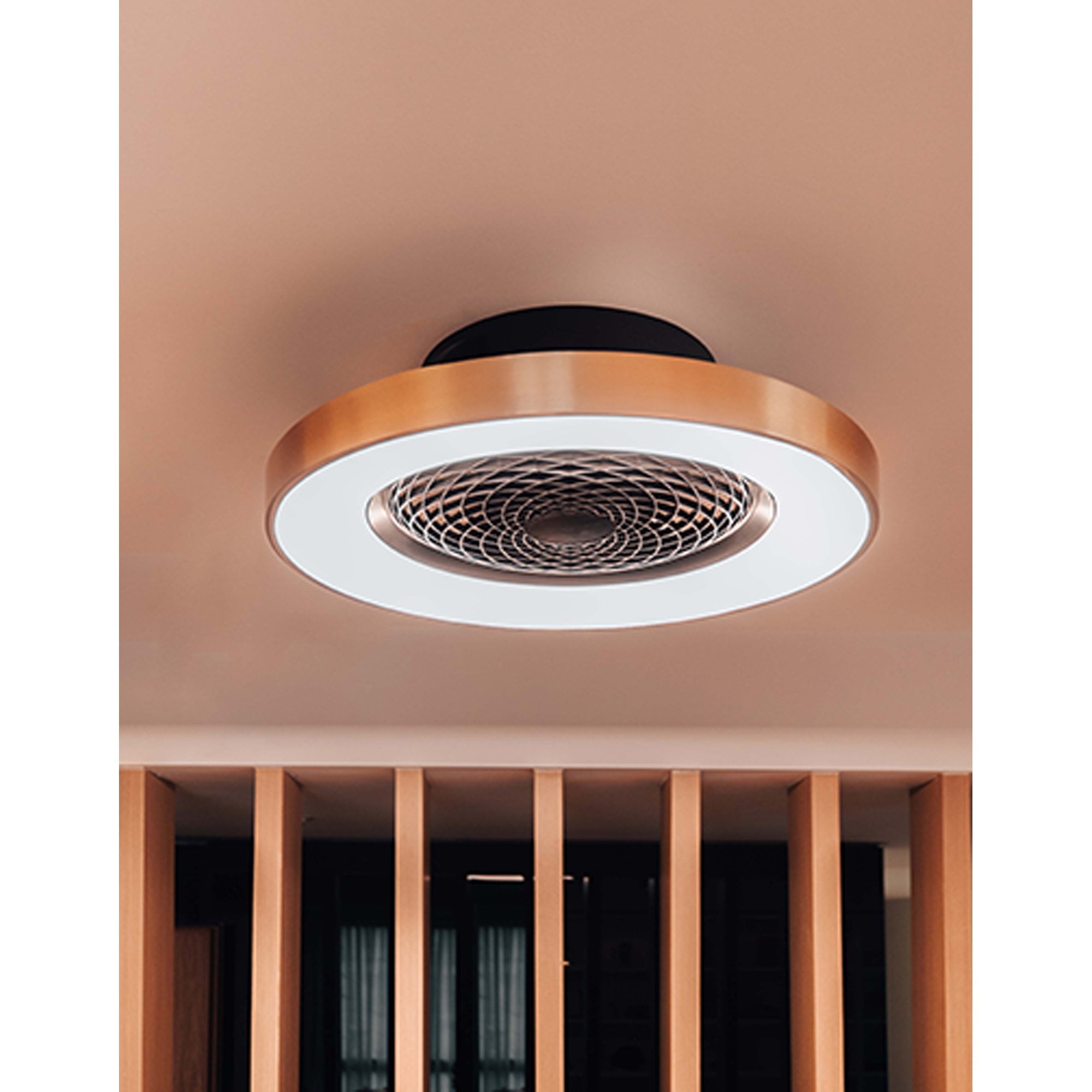 Mantra Tibet 70W LED Dimmable Ceiling Light & Fan, Remote, APP ,  Voice Controlled, White