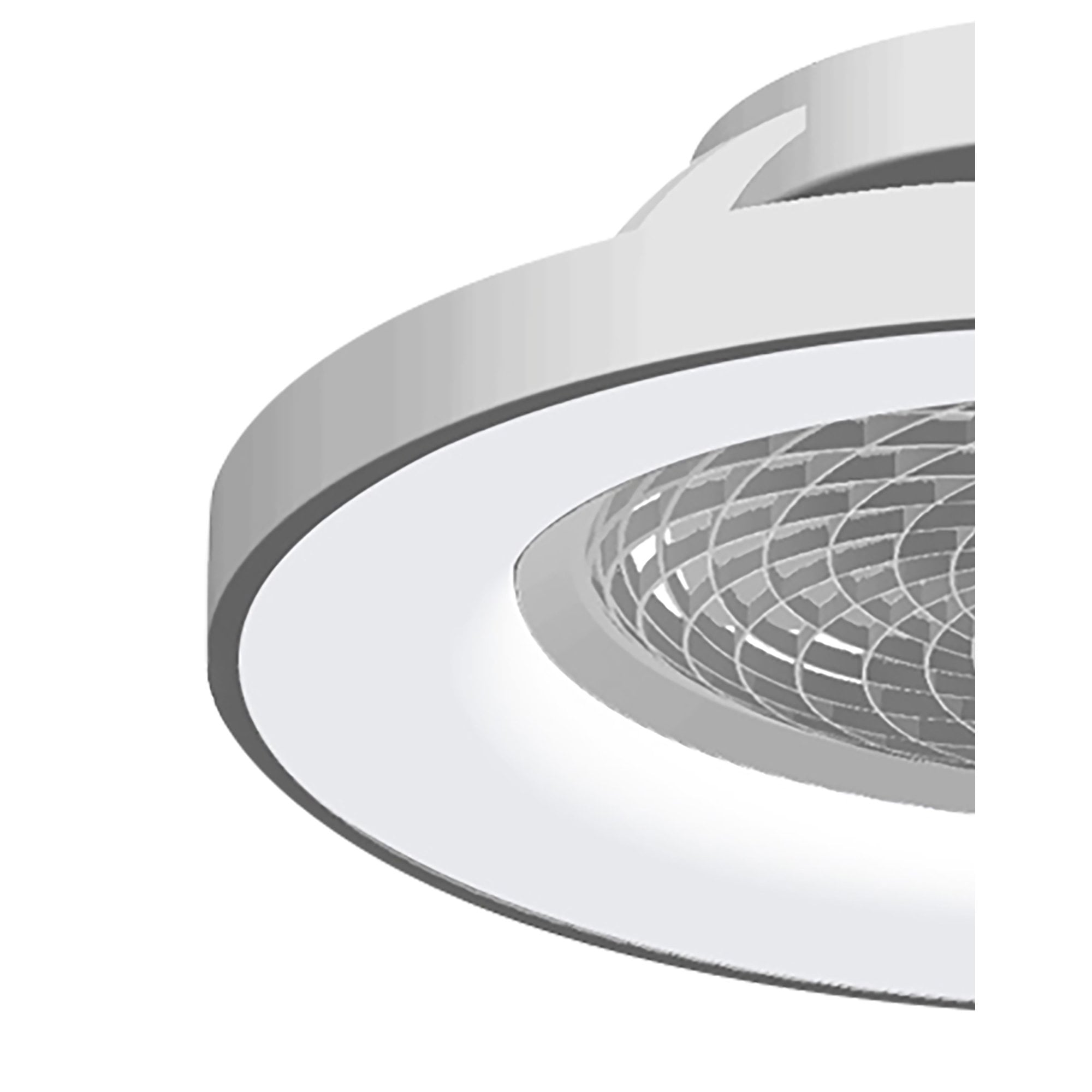 Mantra Tibet 70W LED Dimmable Ceiling Light & Fan, Remote, APP ,  Voice Controlled, Silver