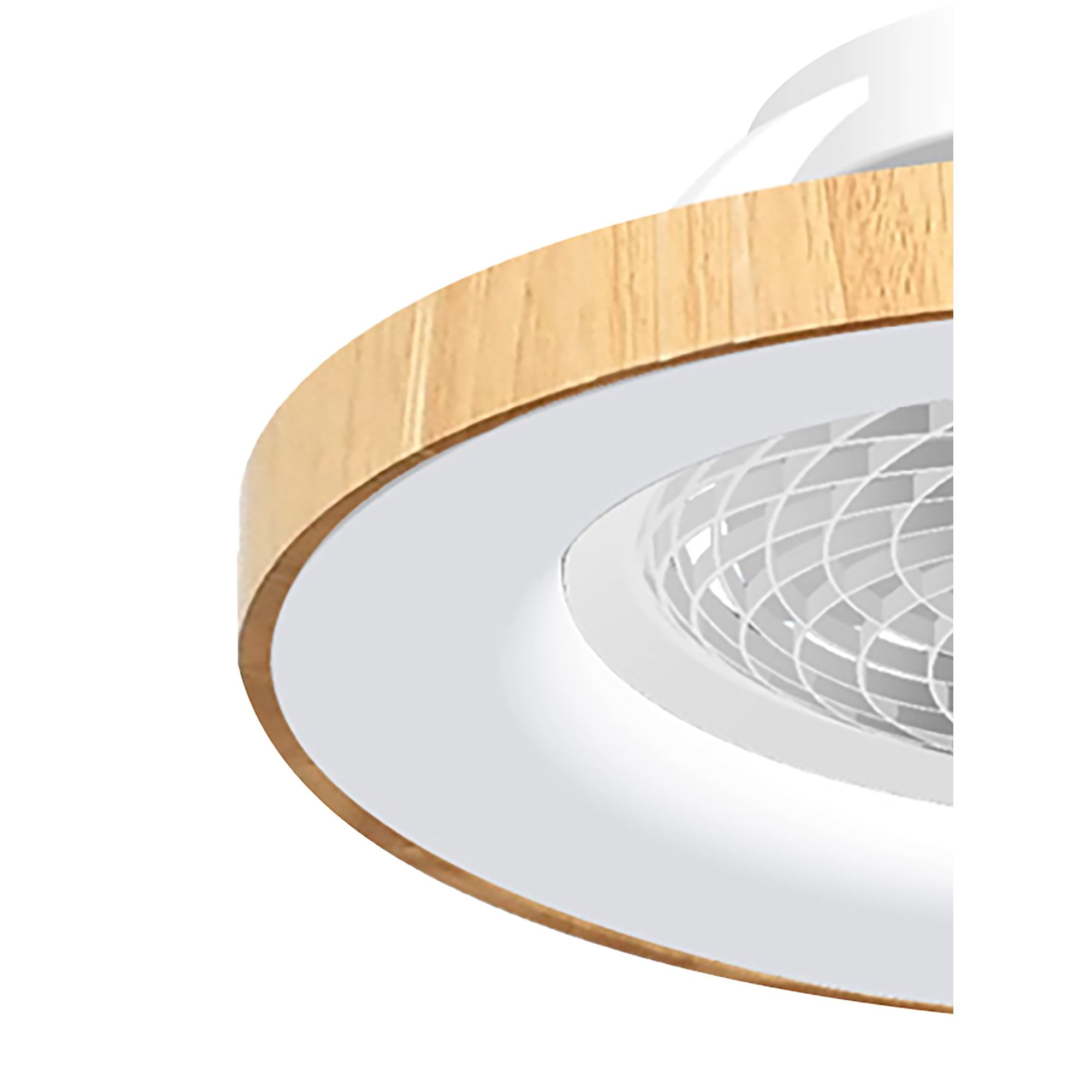 Mantra Tibet 70W LED Dimmable Ceiling Light & Fan, Remote, APP ,  Voice Controlled, Wood Effect