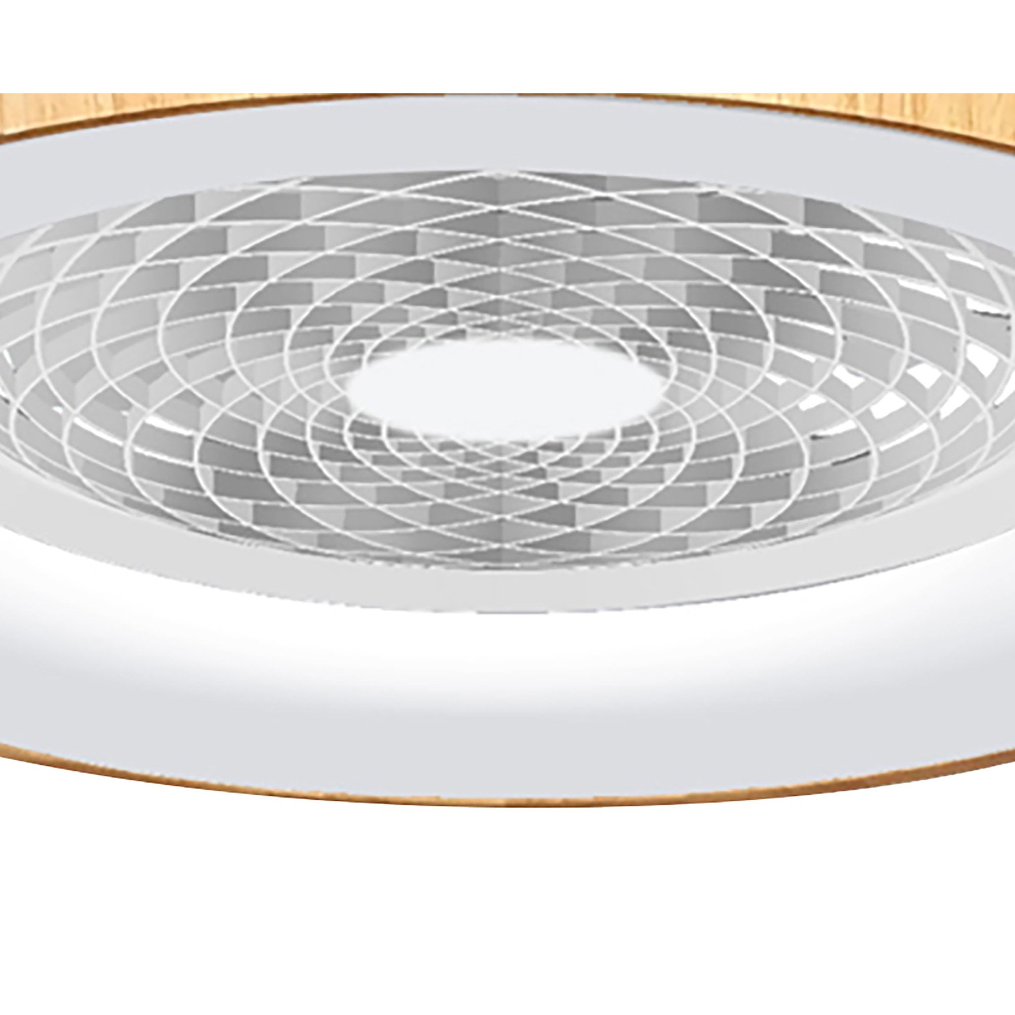Mantra Tibet 70W LED Dimmable Ceiling Light & Fan, Remote, APP ,  Voice Controlled, Wood Effect